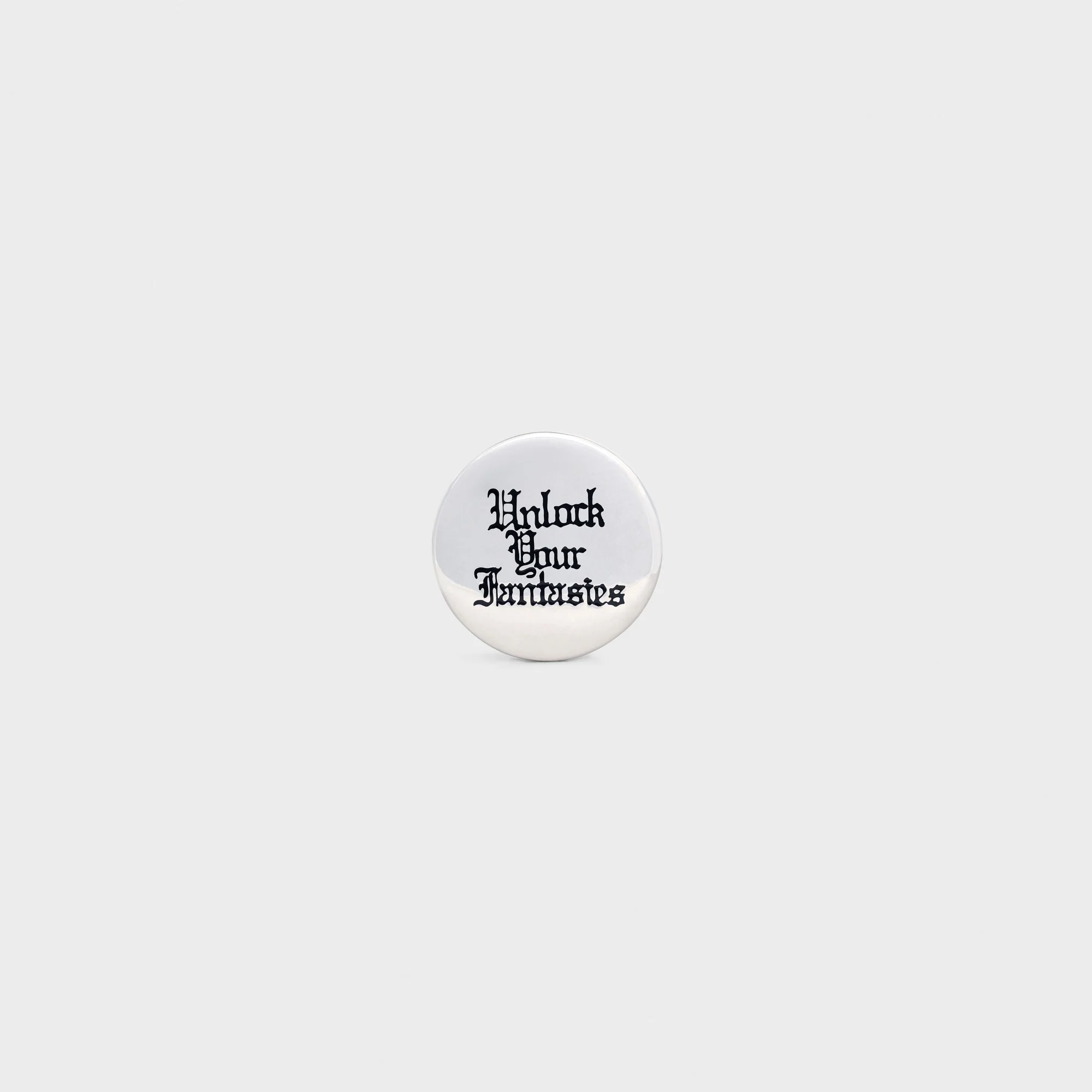 Unlock Your Fantasies Large Badge - Black
