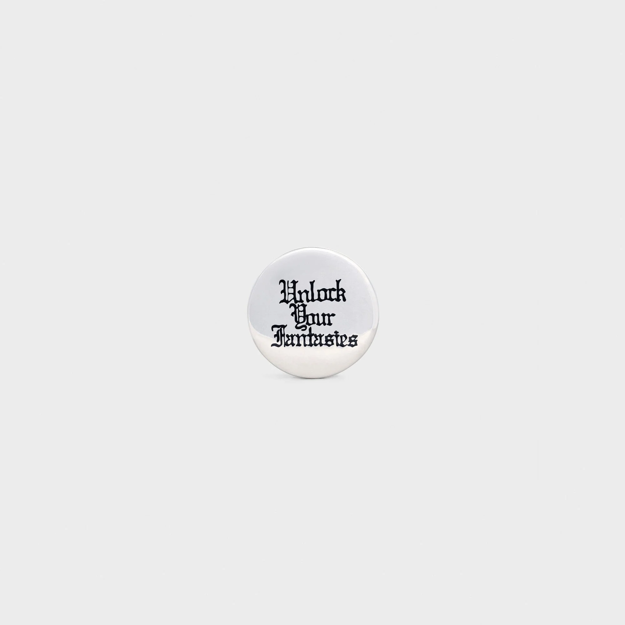 Unlock Your Fantasies Large Badge - Black