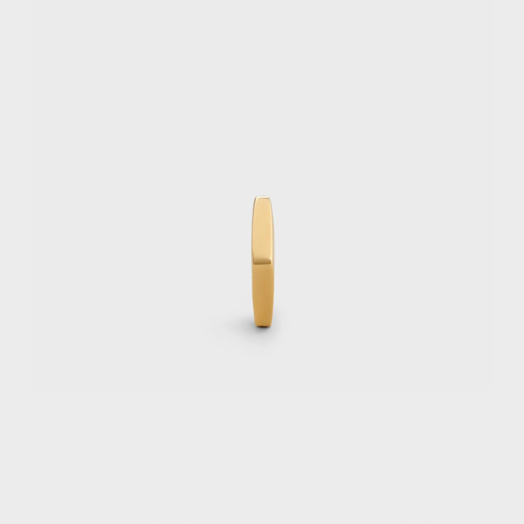 Simple Shapes Thin Pentagon Ring - Gold - Image 3
