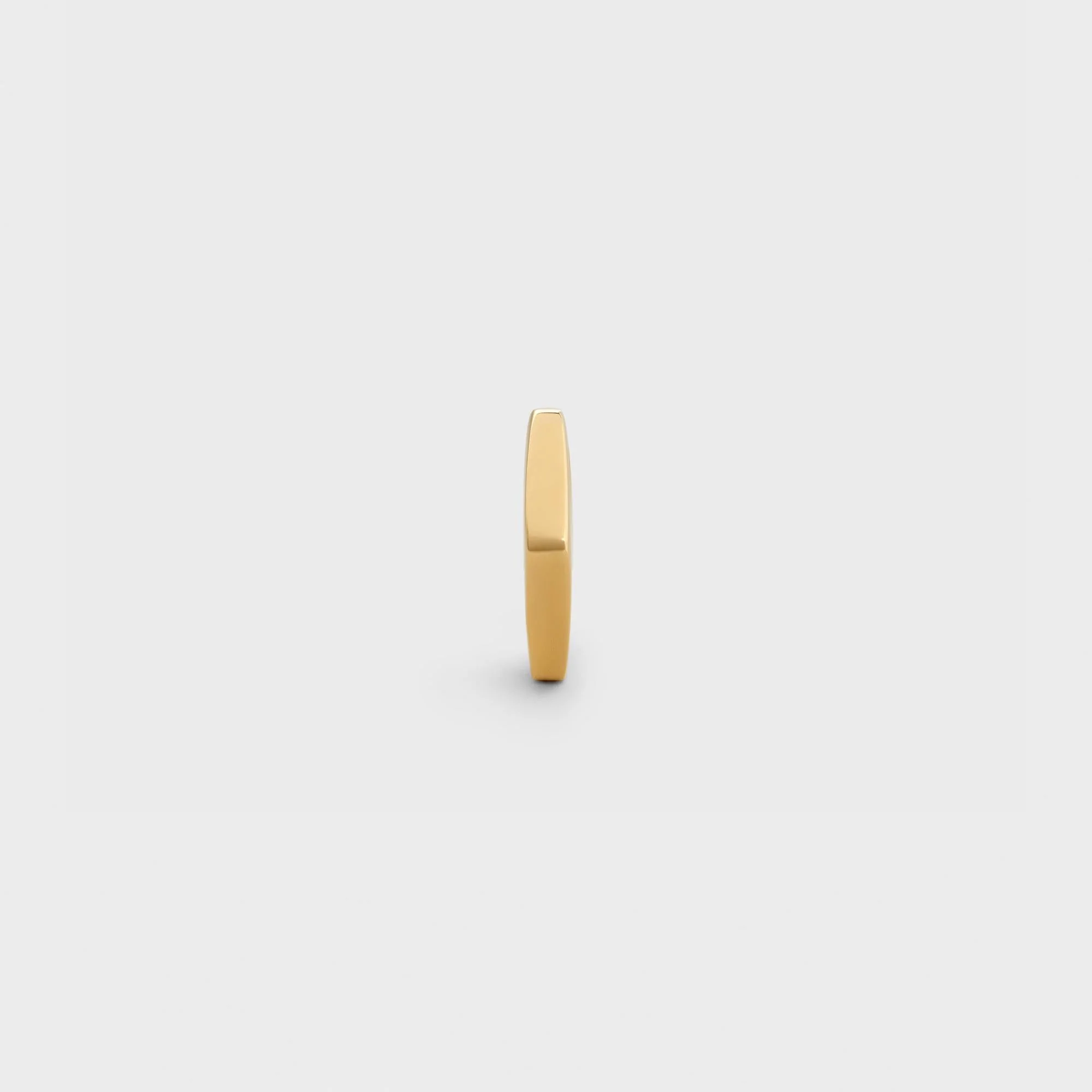 Simple Shapes Thin Pentagon Ring - Gold - Image 3
