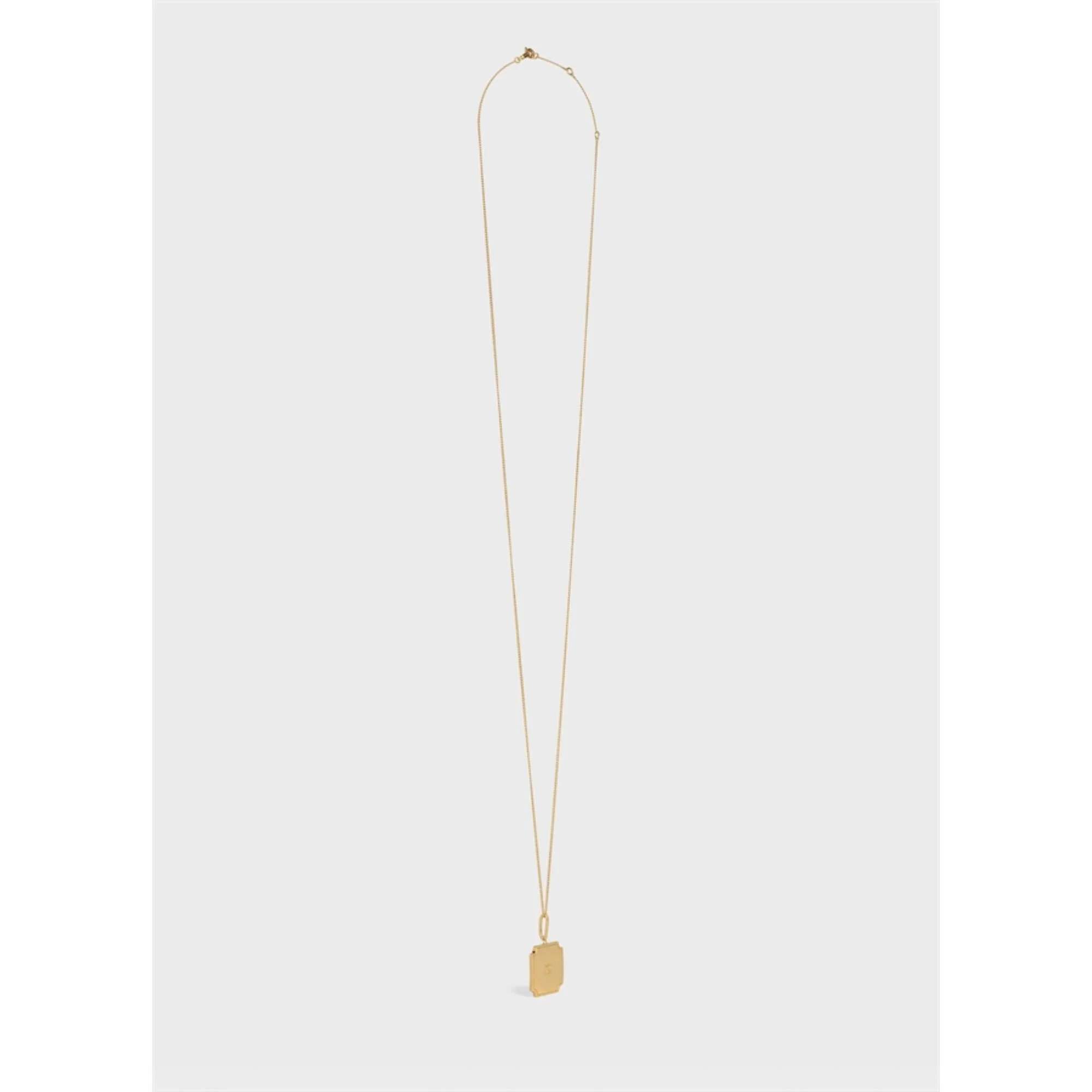 Celine Separables Triomphe Plate Pendant - Gold - Image 3