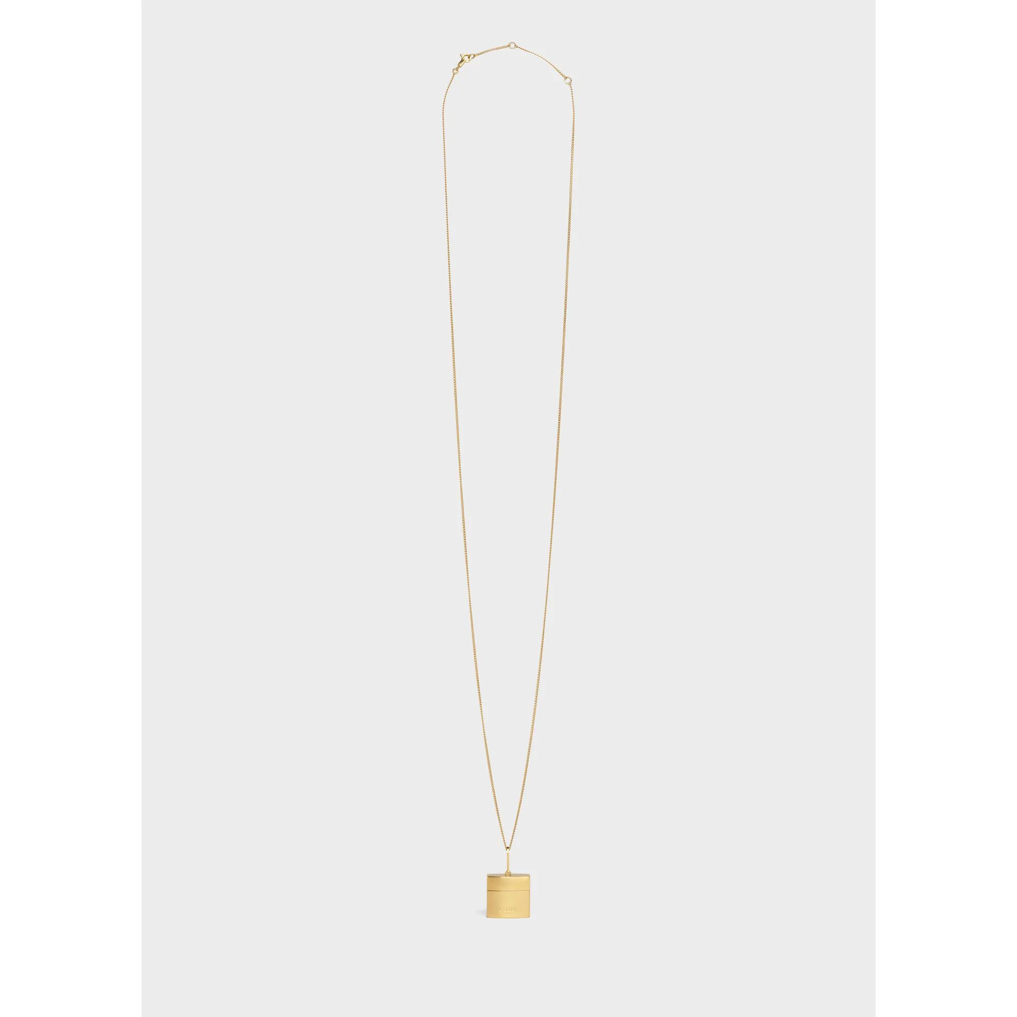 Celine Separables Box Pendant - Gold