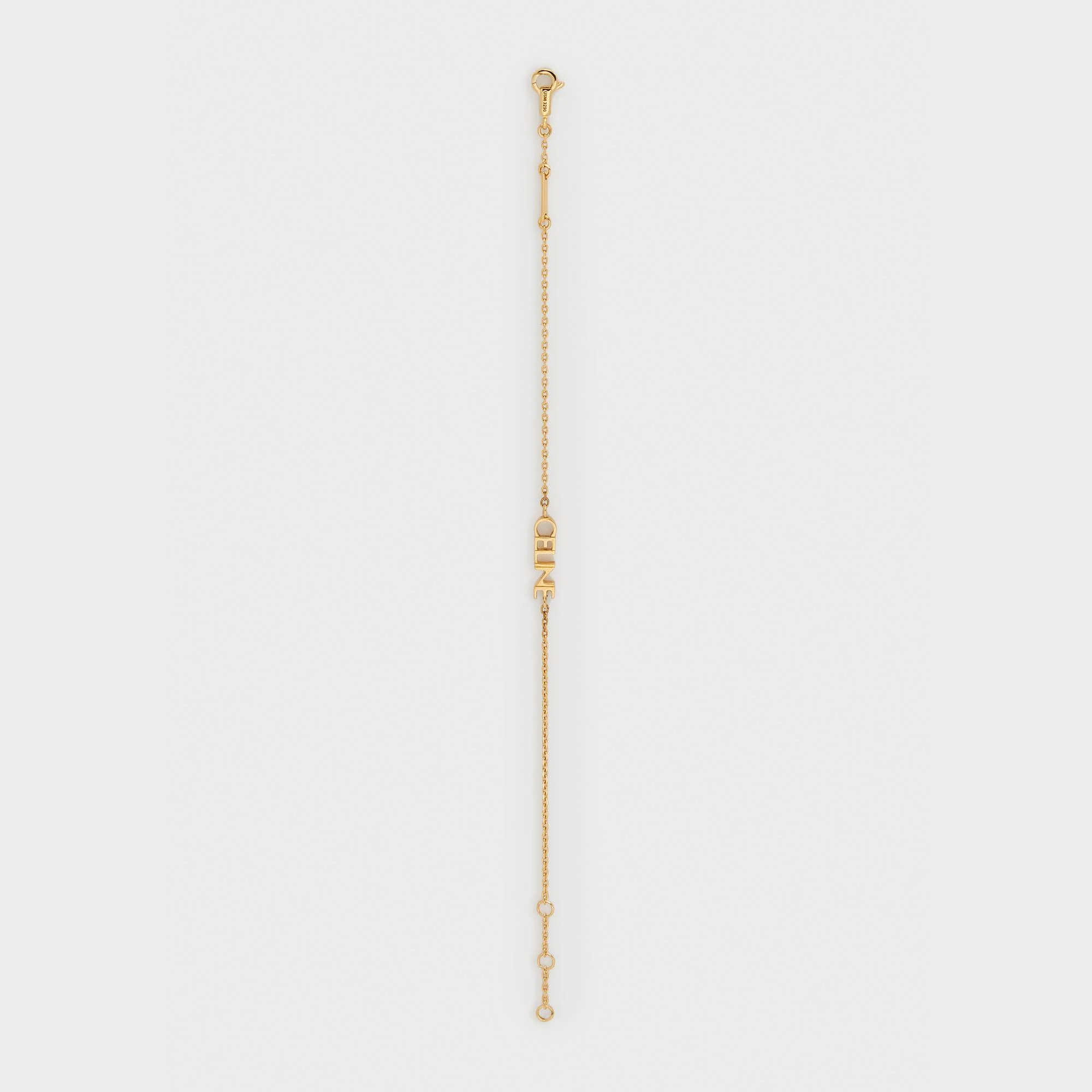 Celine Typo Bracelet - Gold