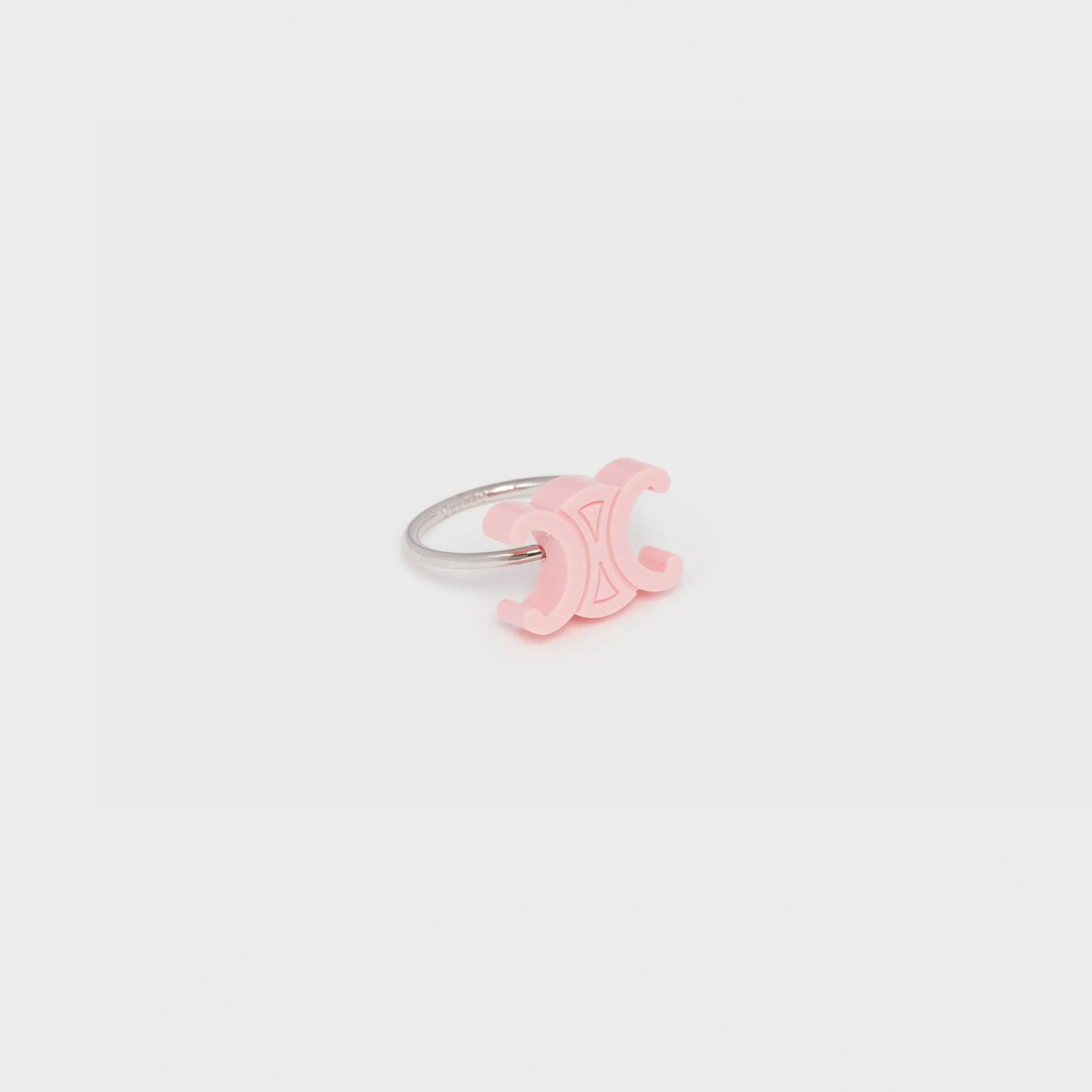 Celine Baby Triomphe Ring - Gold/Pink