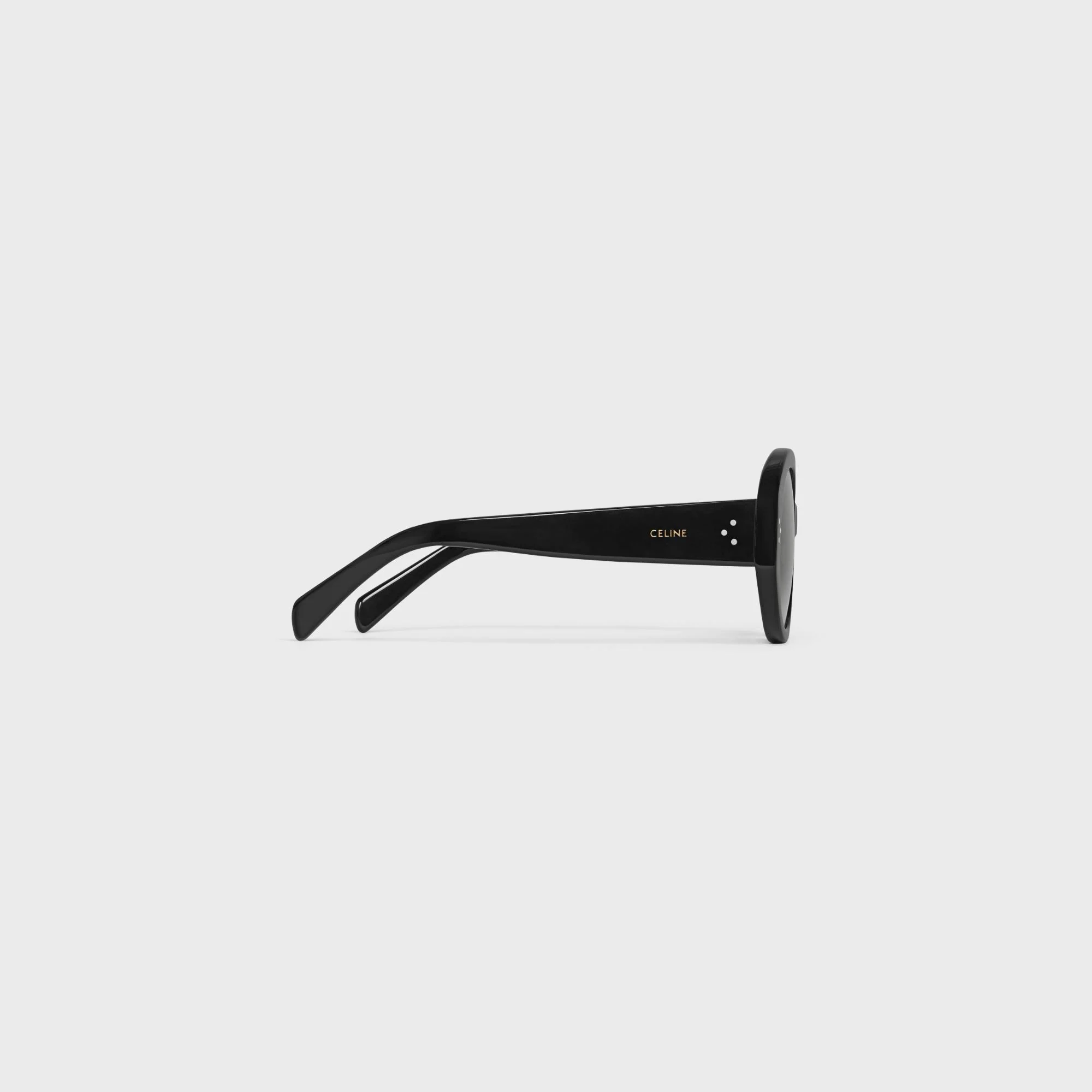 Round S240 Sunglasses - Black - Image 3