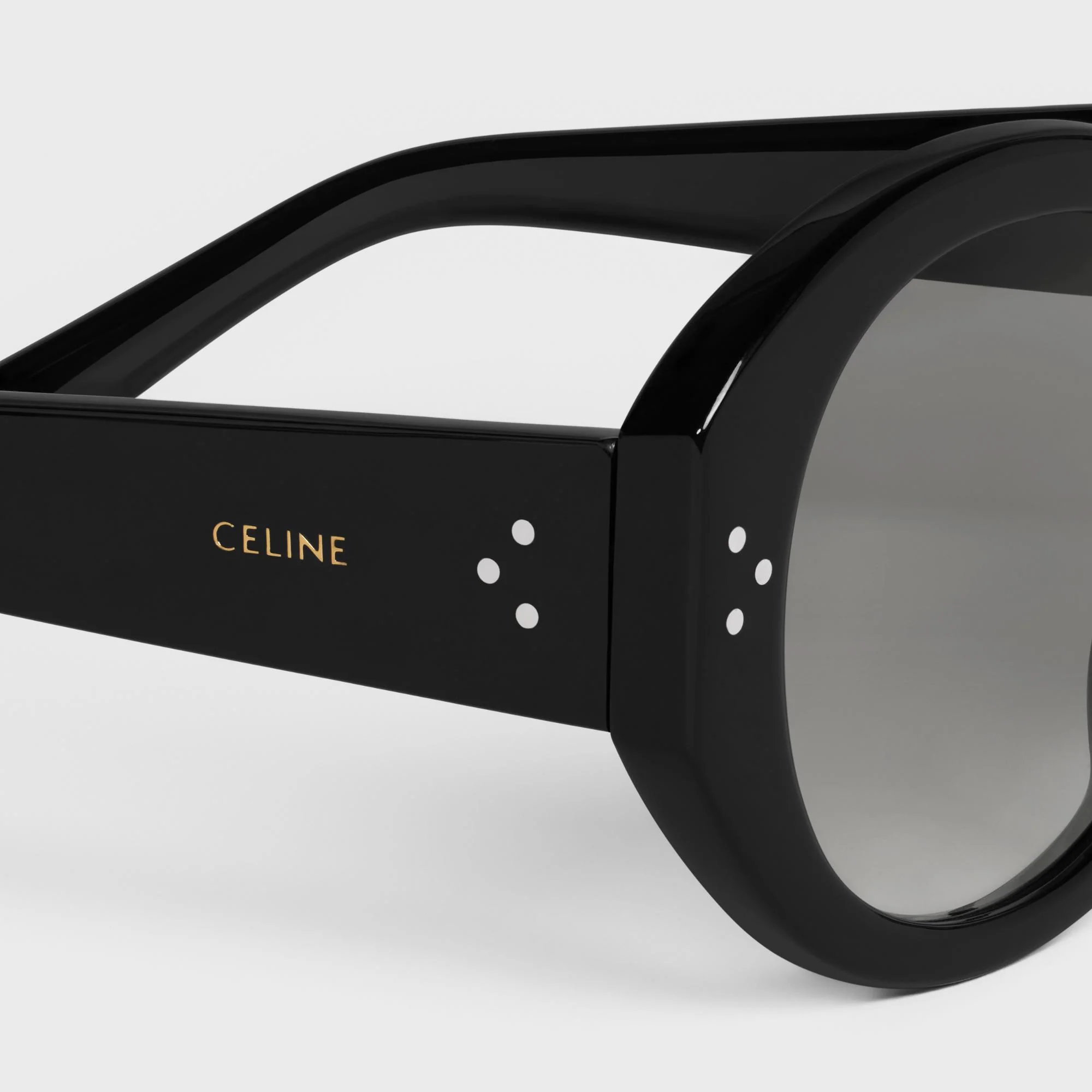 Round S240 Sunglasses - Black - Image 4