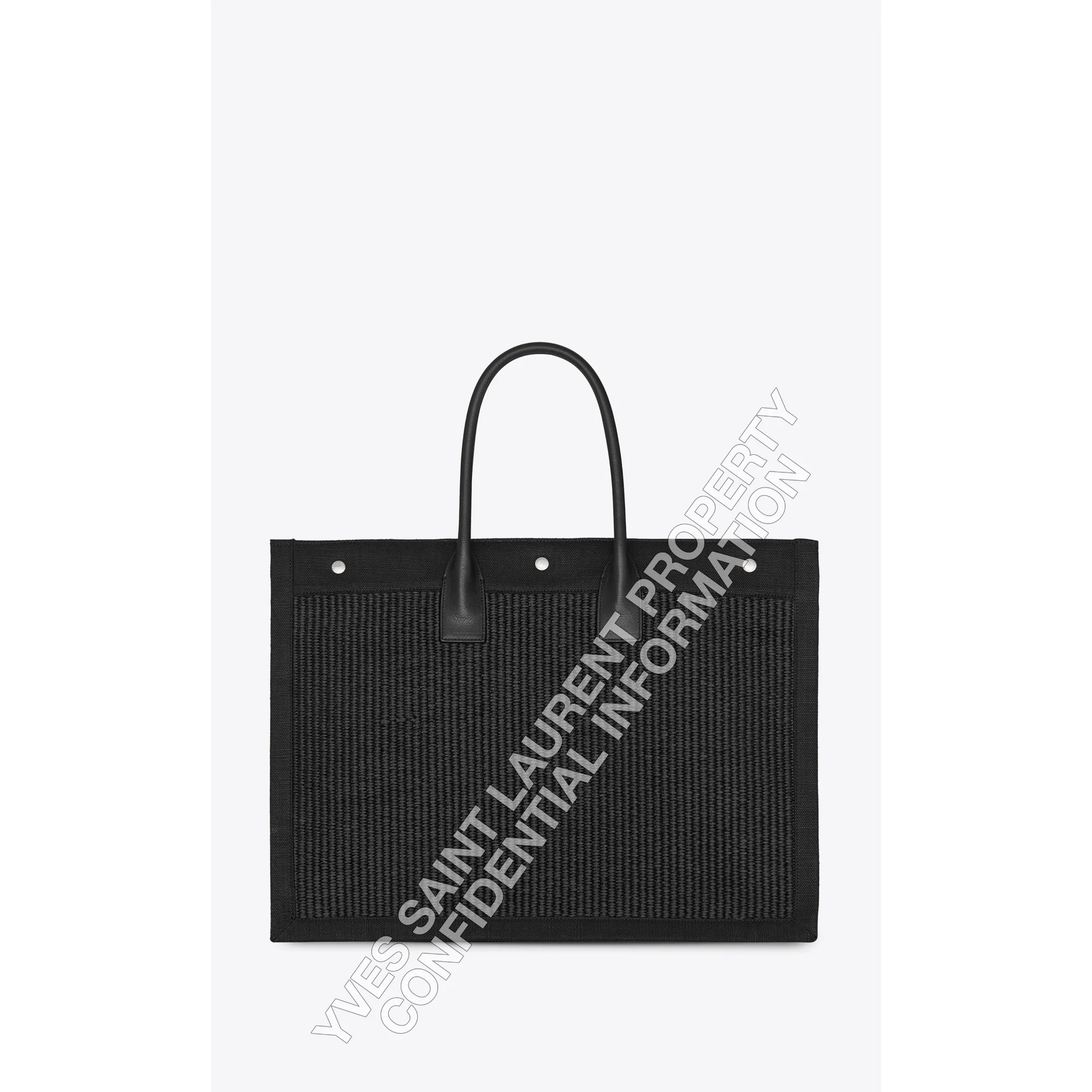 Large Rive Gauche Tote Bag - Nero - Image 2