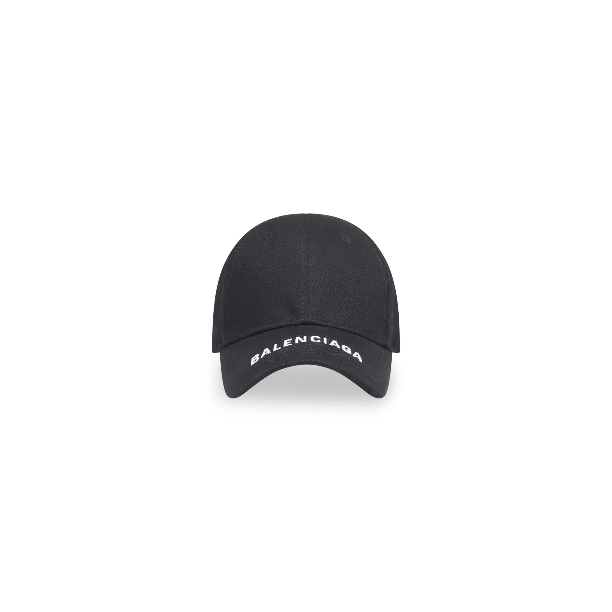 Hat Logo Visor Cap 100%Co Bio - Black/White