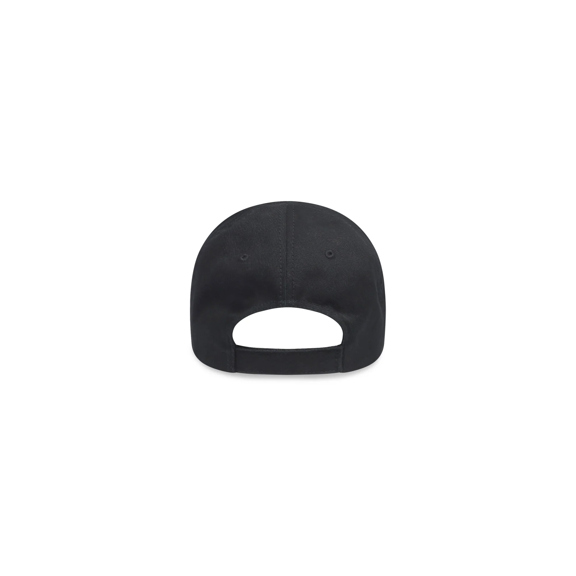 Hat Logo Visor Cap 100%Co Bio - Black/White - Image 2