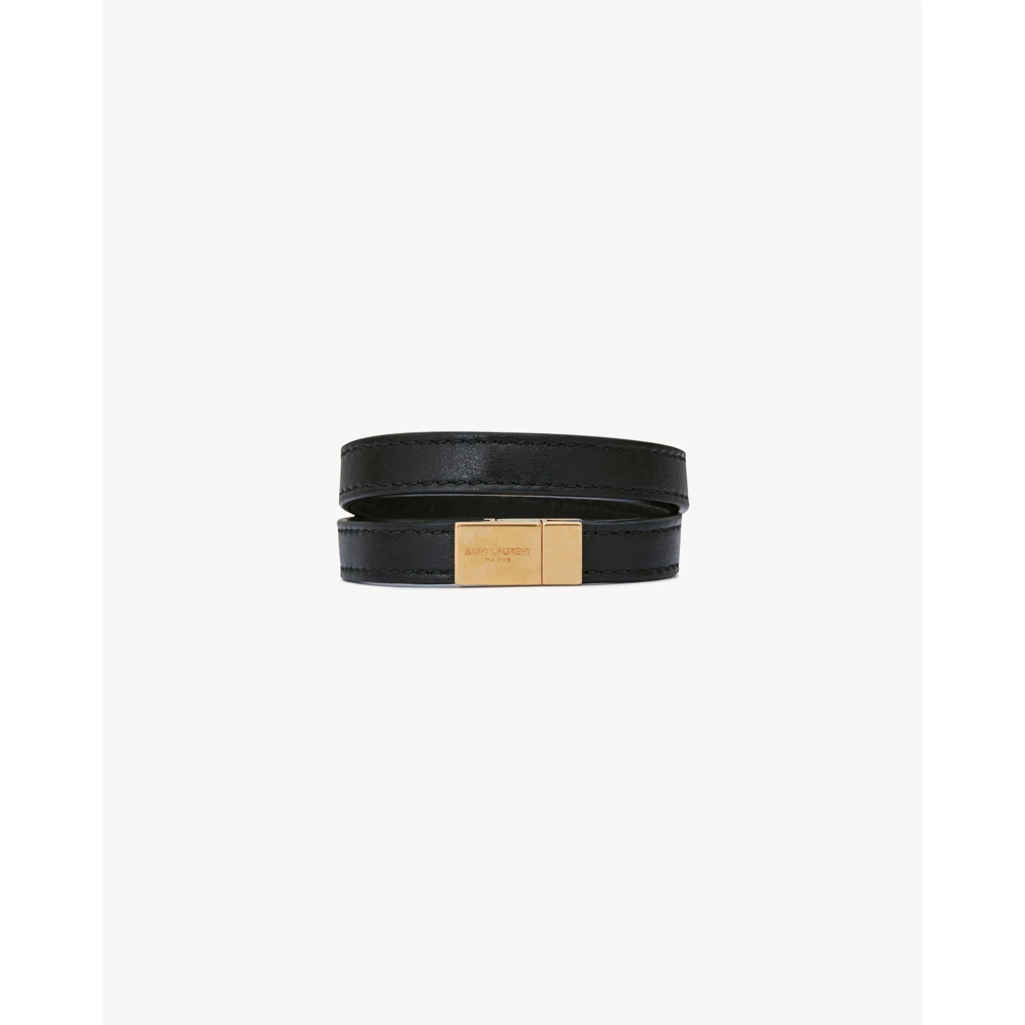 Bracelet Double Tour YSL - Nero - Image 4