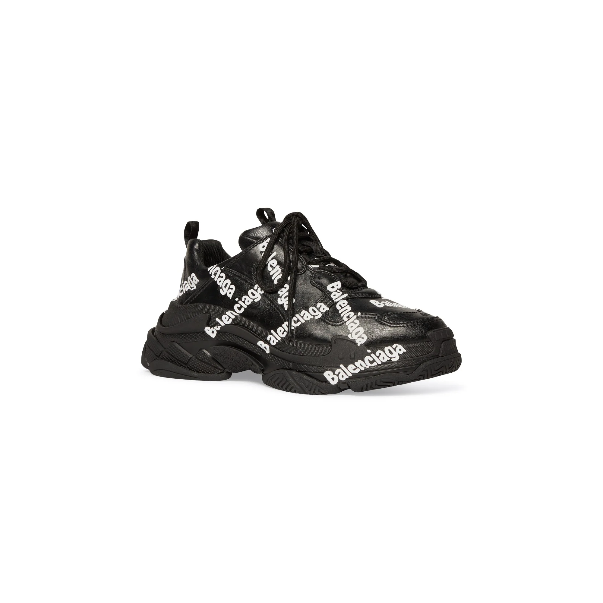 Triple S Logotype/Nw - Black/White - Image 5