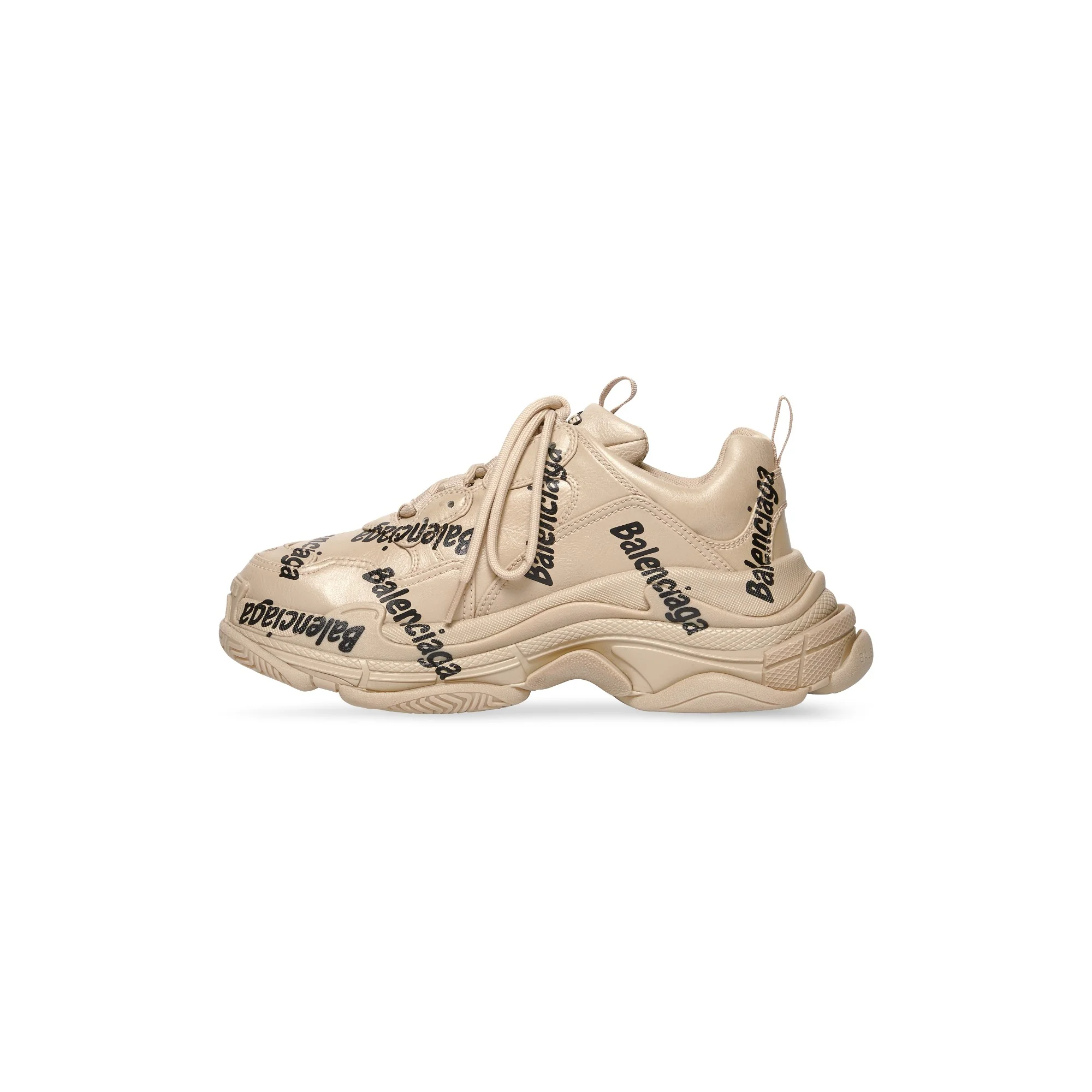 Triple S Logotype/Nw - Beige / Black - Image 6
