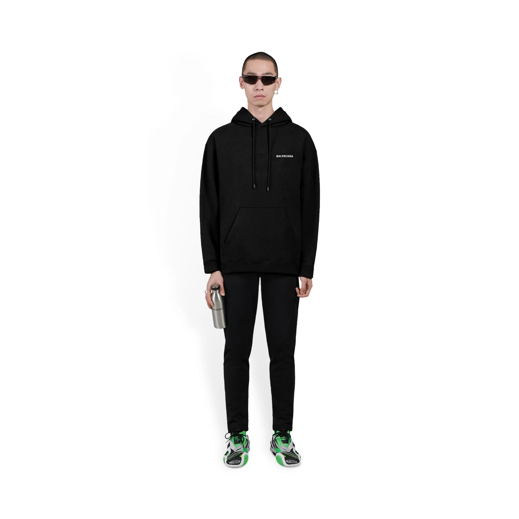 Logo Hoodie - Black - Image 3