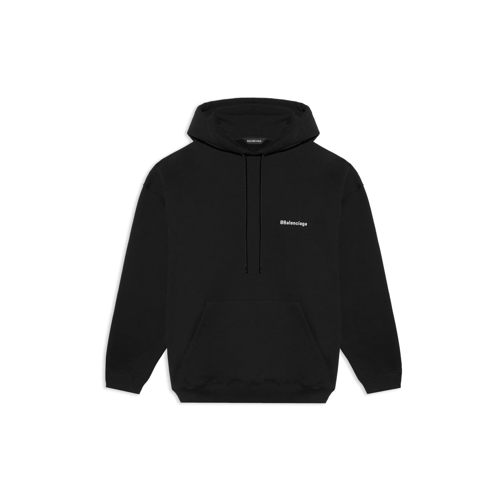 Medium Fit Hoodie - Black/White