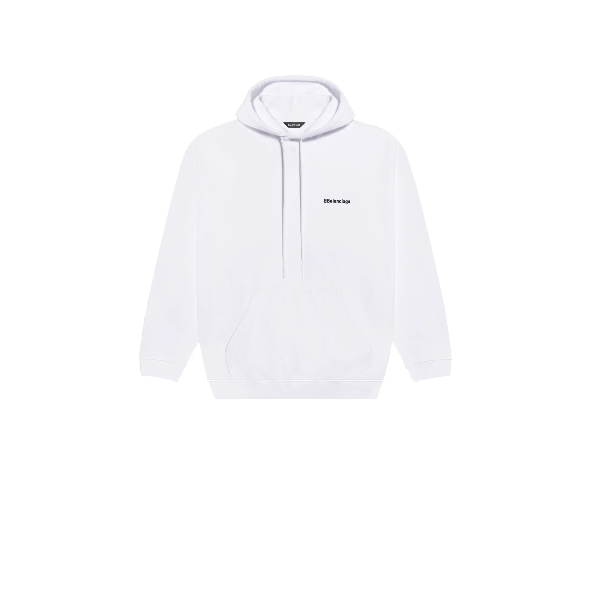 Medium Fit Hoodie - White/Black