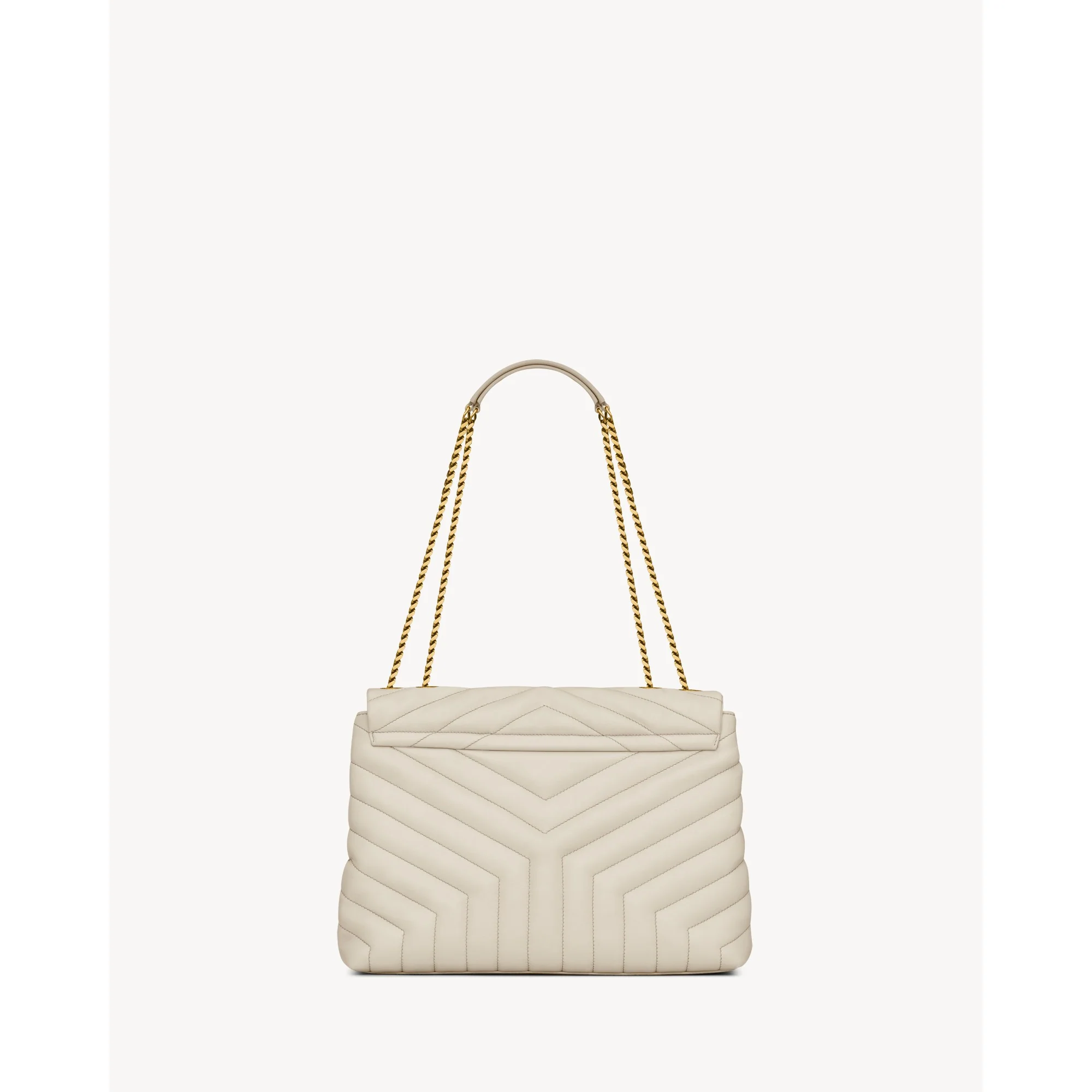 Medium Loulou Chain Bag - Crema Soft - Image 2