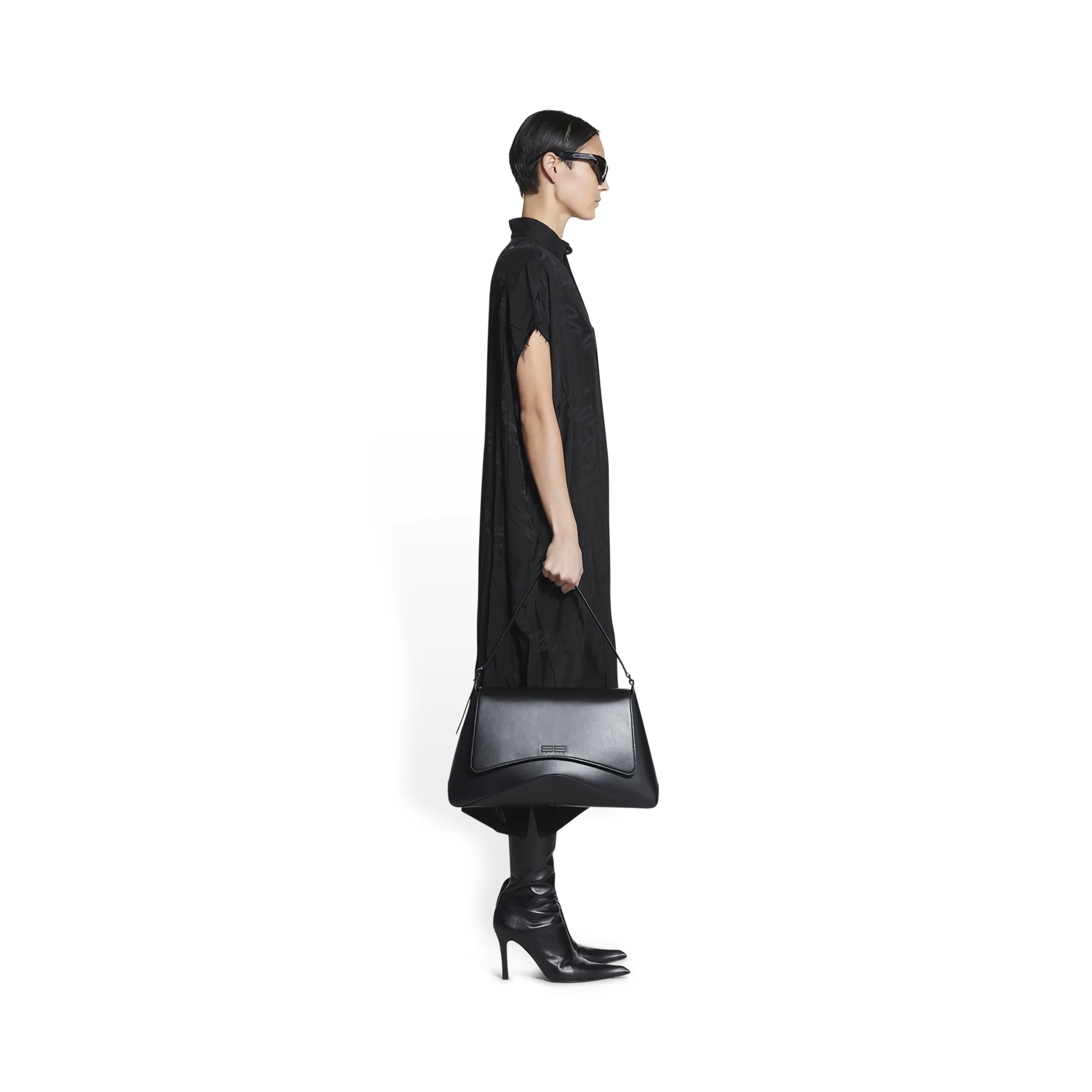 Rawcut Sleeveless Dress - Black - Image 4