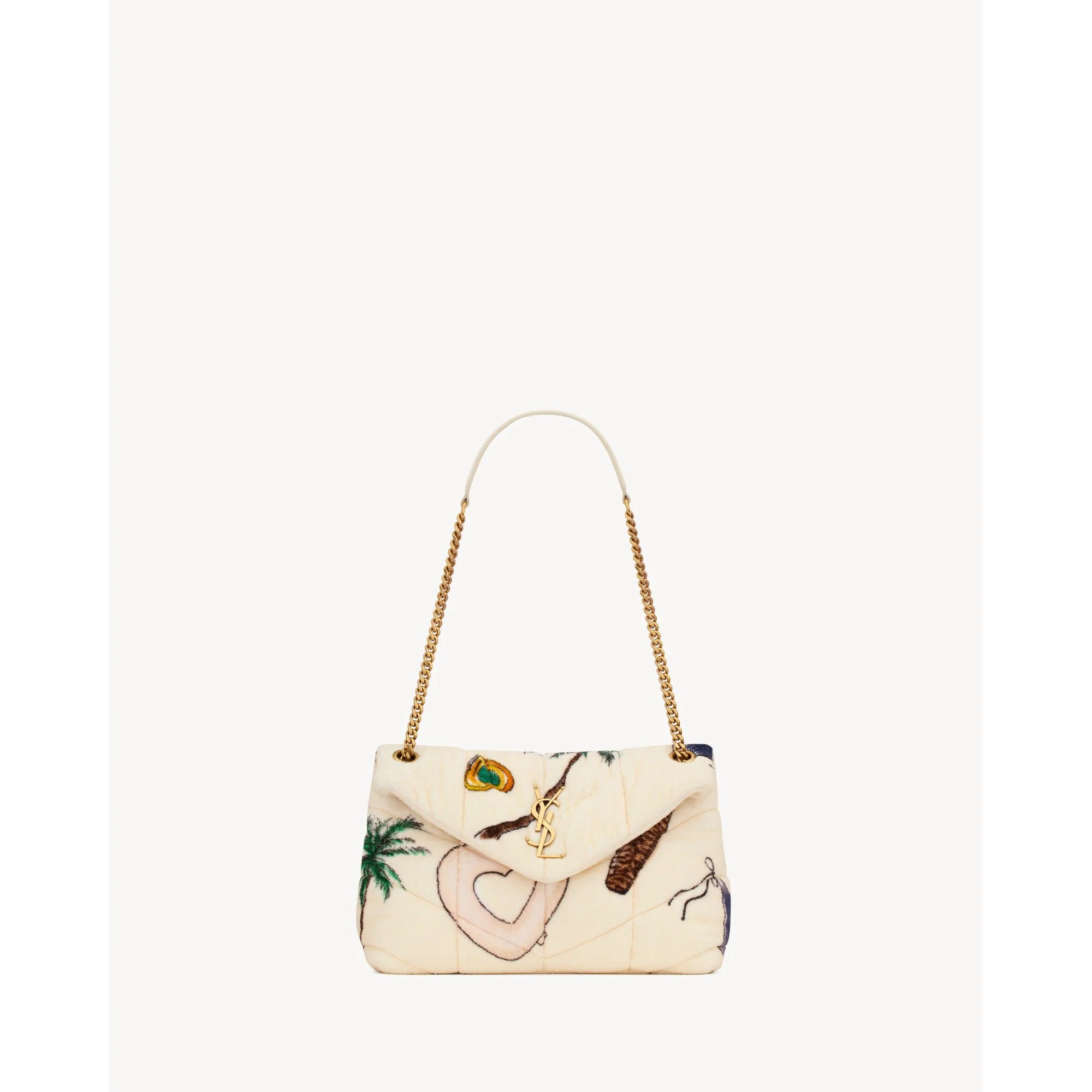 Small Puffer Chain Bag - Multicolor