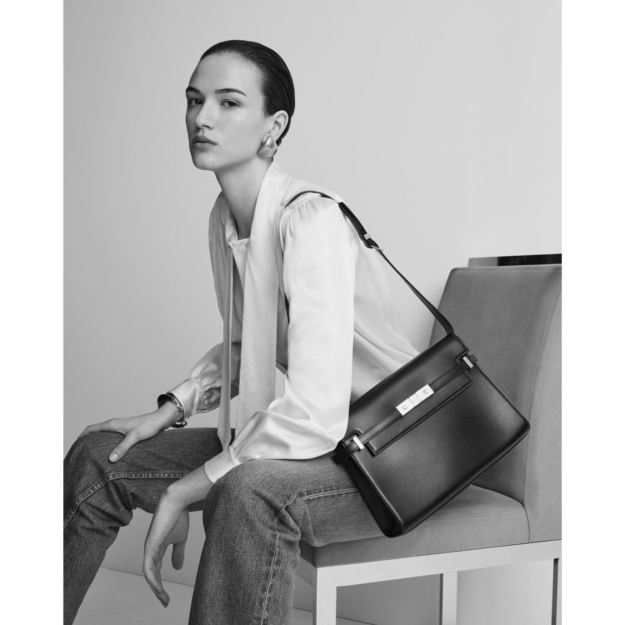 Medium Manhattan Shoulder Bag - New Vert Fonce - Image 6