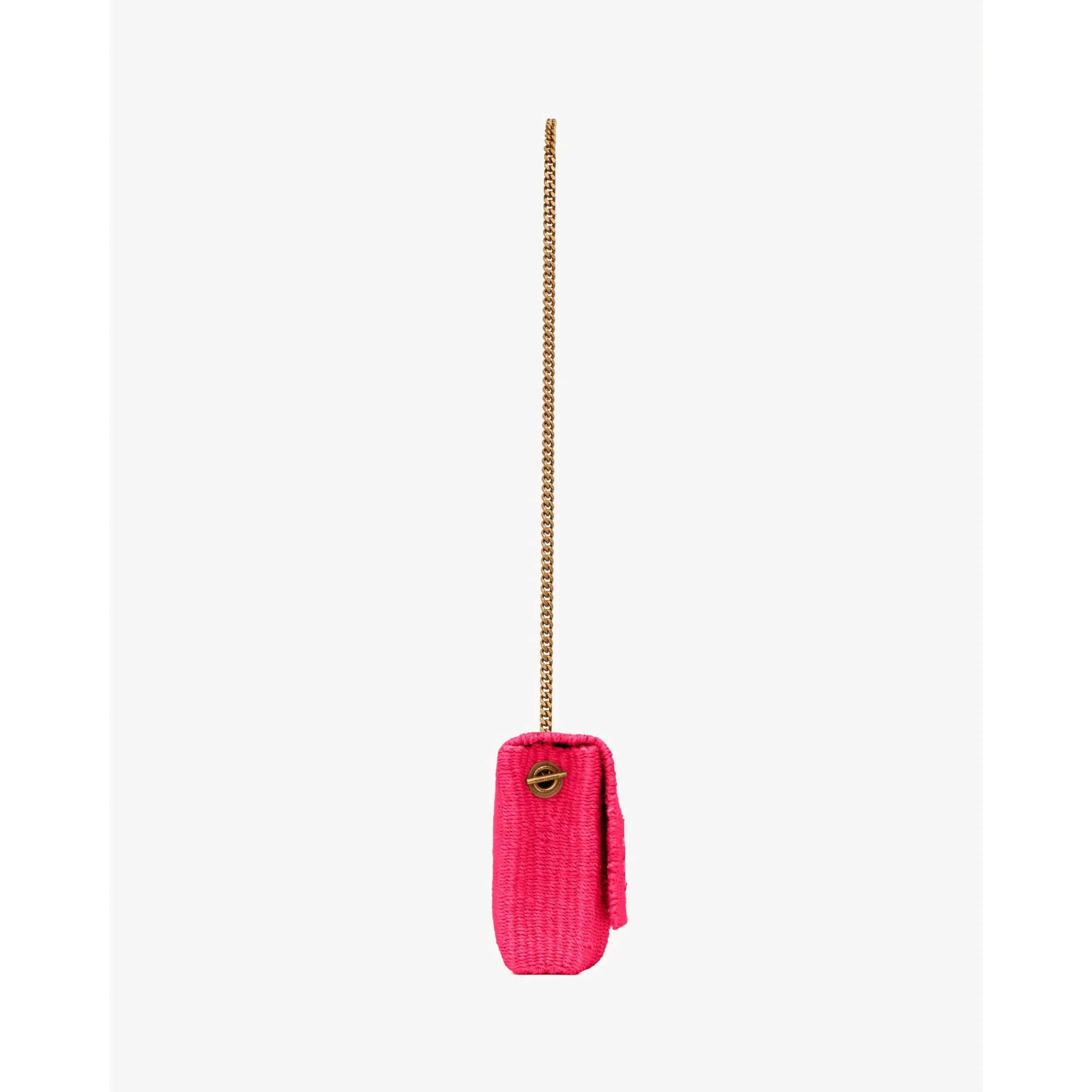 Medium Kate Supple Chain Bag - Pink Glo/Vintage Brown Gold - Image 3
