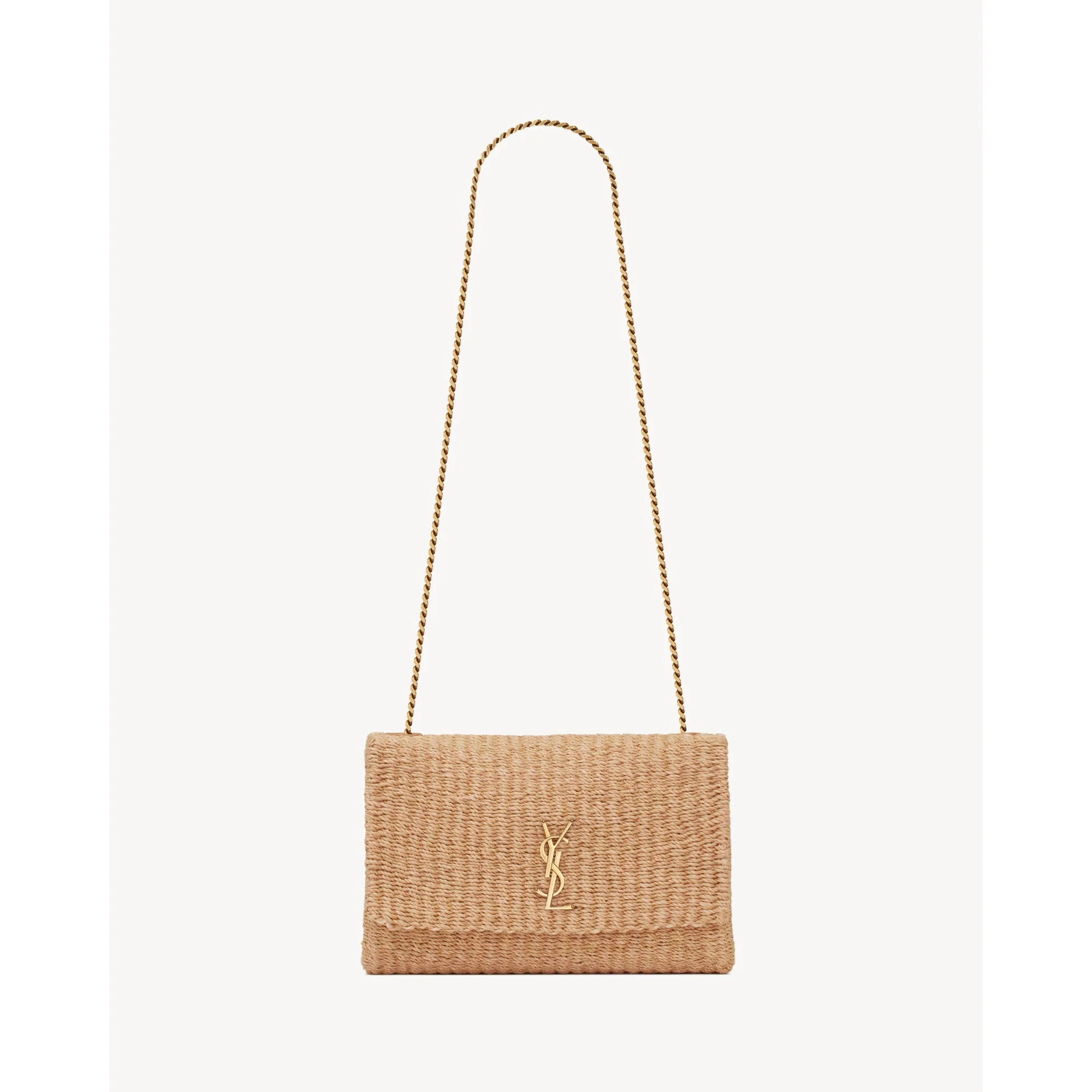 Medium Kate Supple Chain Bag - Natural Beige