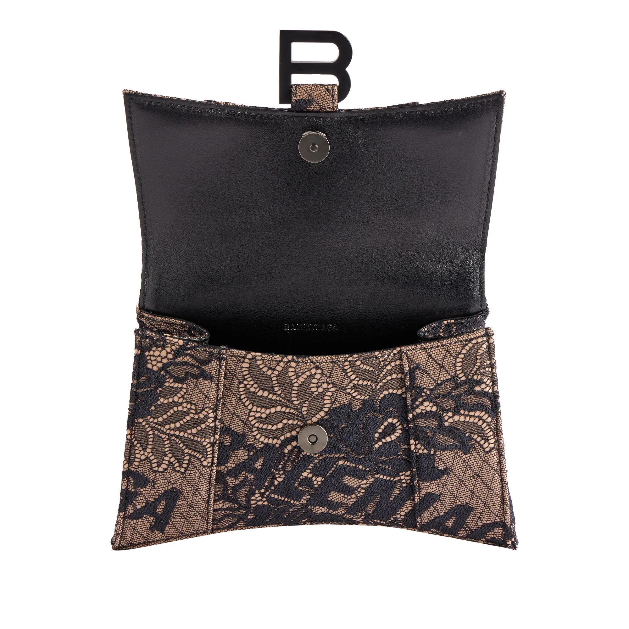 Hourglass Top Handle Xs Aj - Black/Nude - Image 3