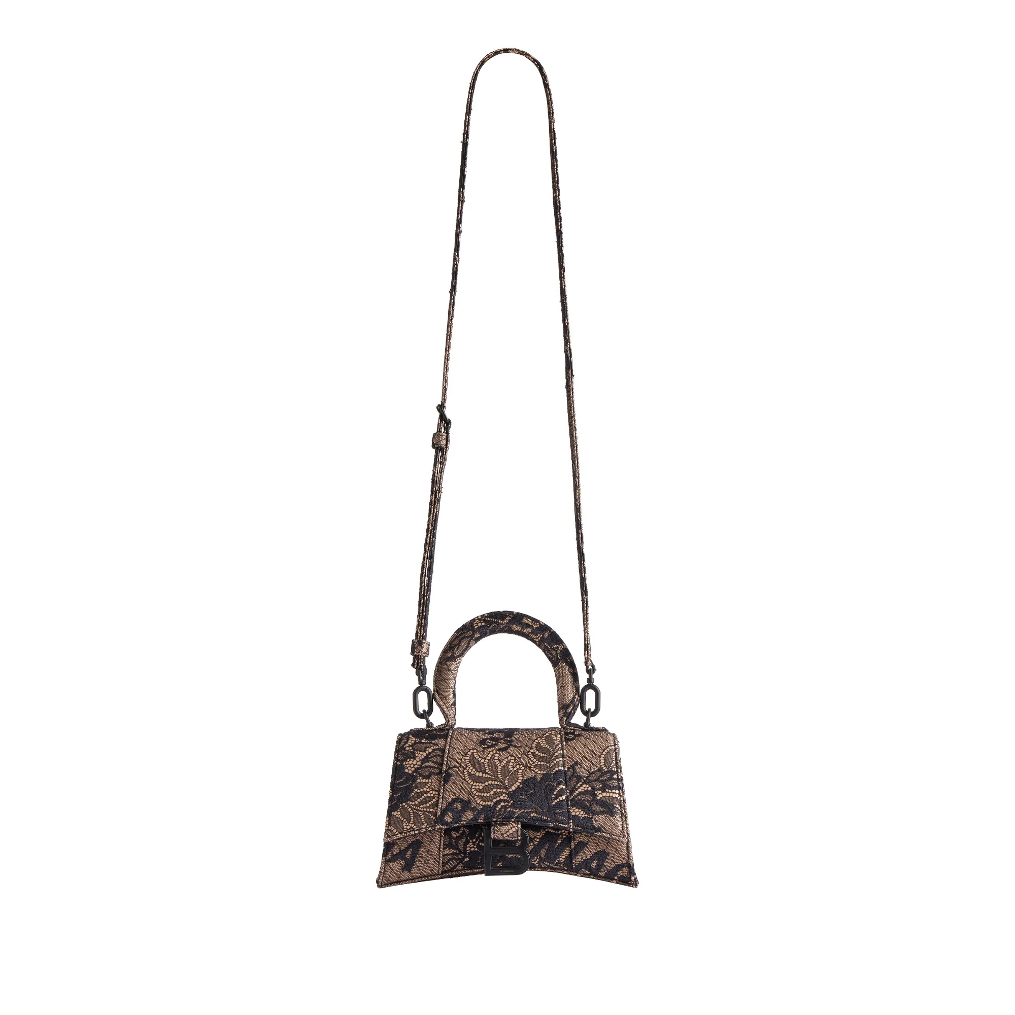 Hourglass Top Handle Xs Aj - Black/Nude - Image 5