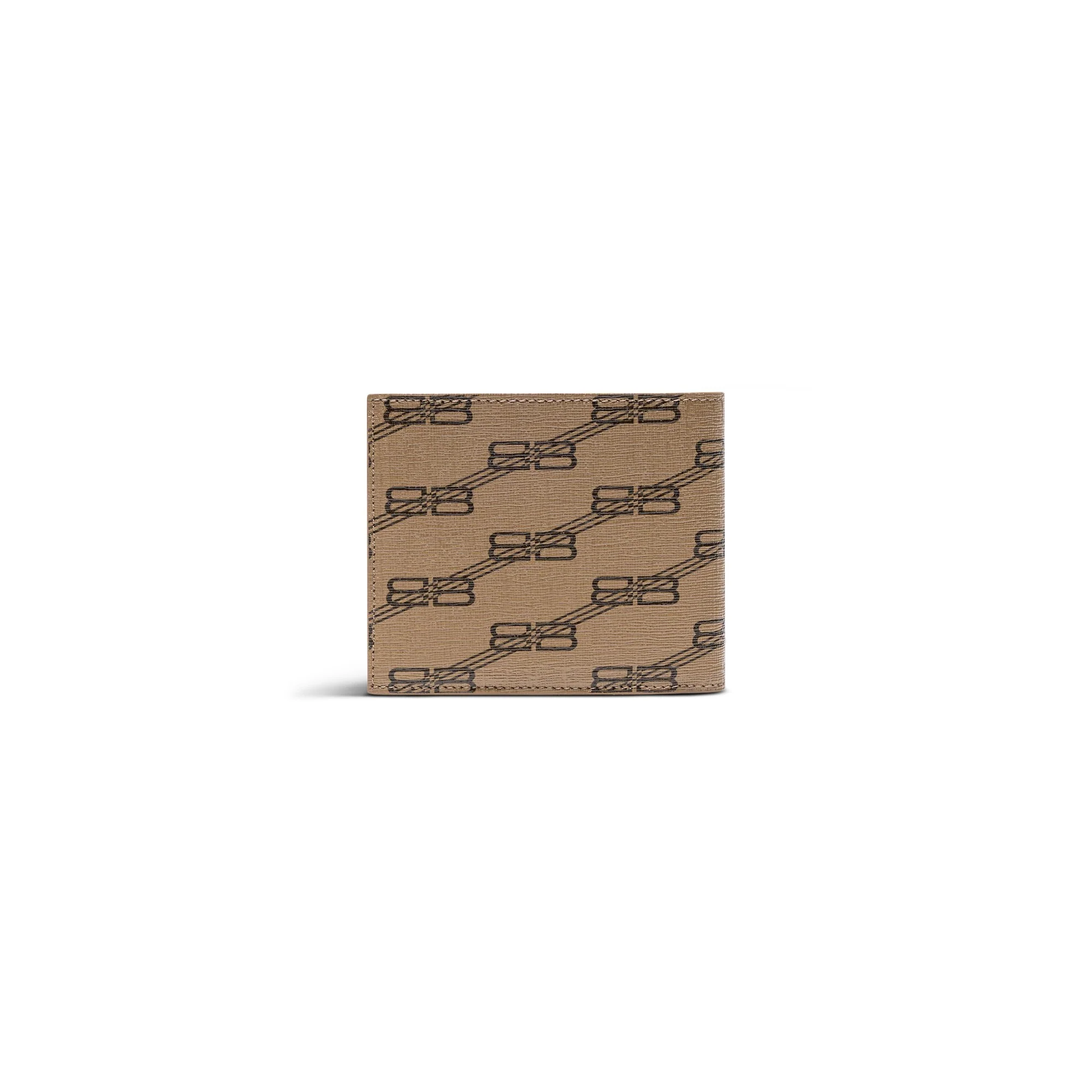 Signature Square Folded Wallet - Beige/Brown - Image 2
