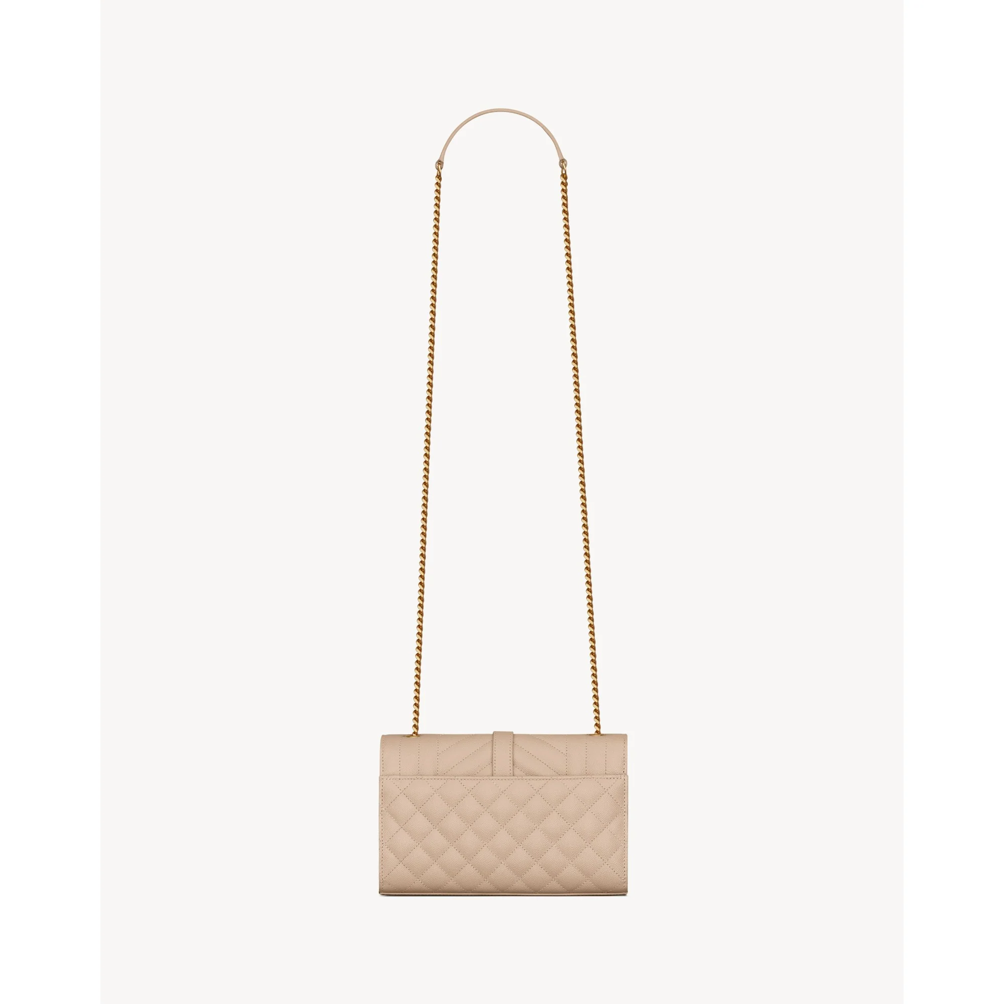Small Envelope Chain Bag - Dark Beige - Image 2