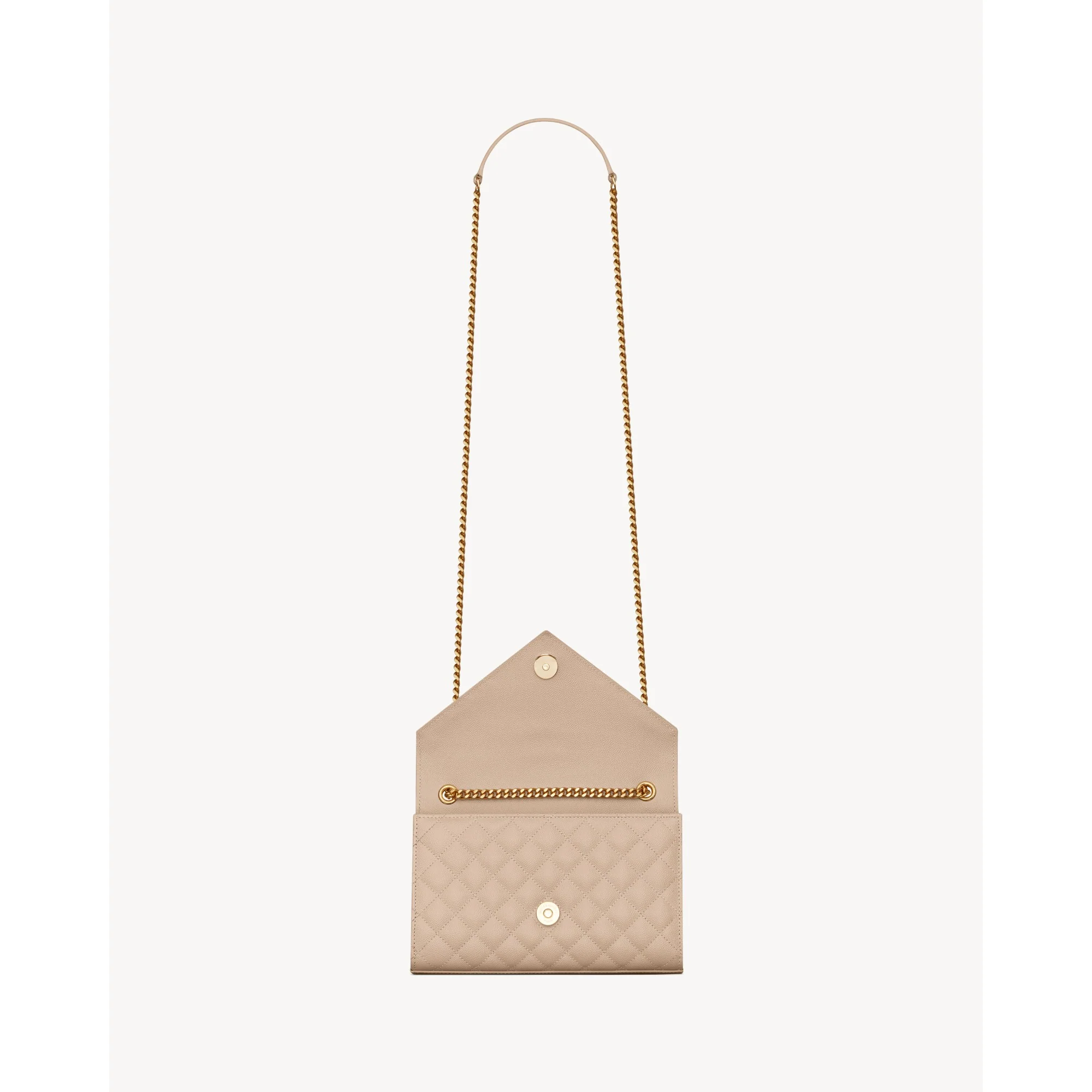 Small Envelope Chain Bag - Dark Beige - Image 4