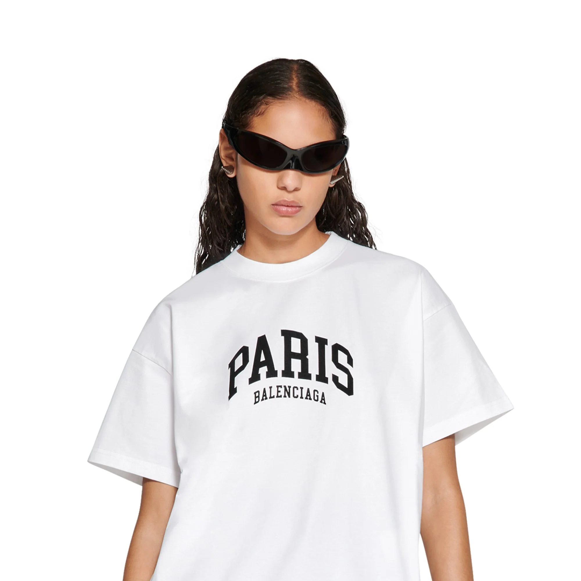 Medium Fit T-Shirt - White/Black - Image 5