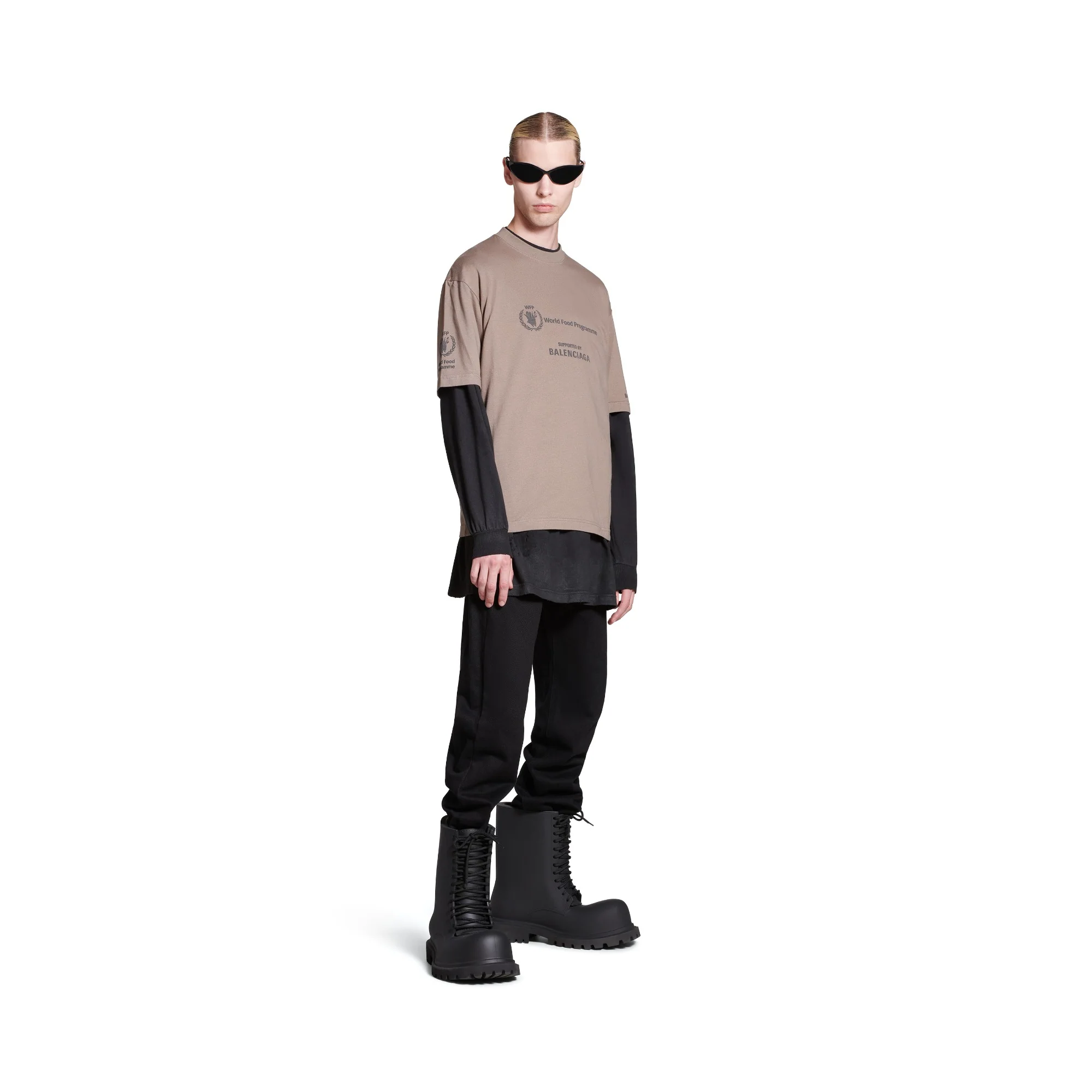 Medium Fit Short Sleeve - Taupe/Black - Image 3