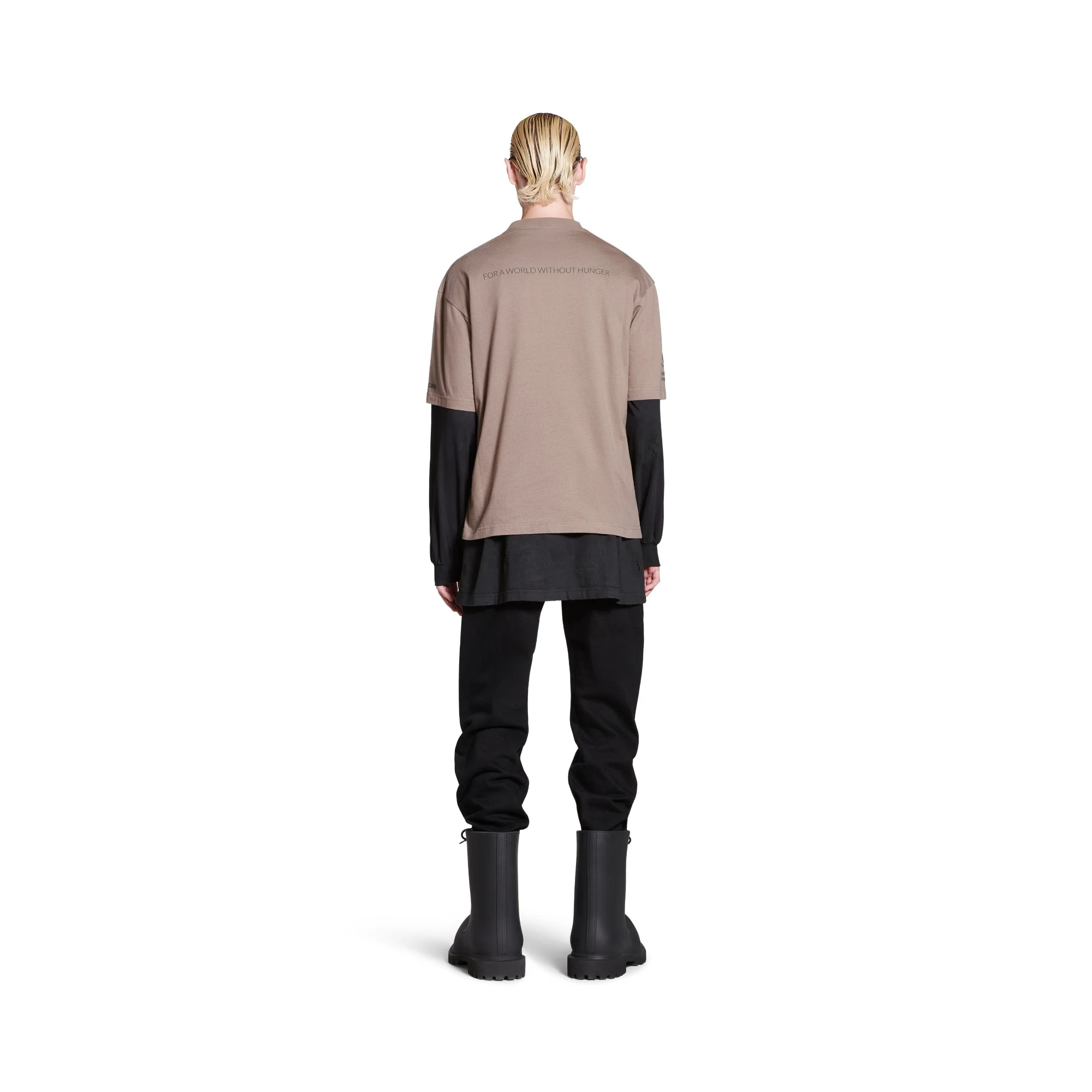 Medium Fit Short Sleeve - Taupe/Black - Image 4