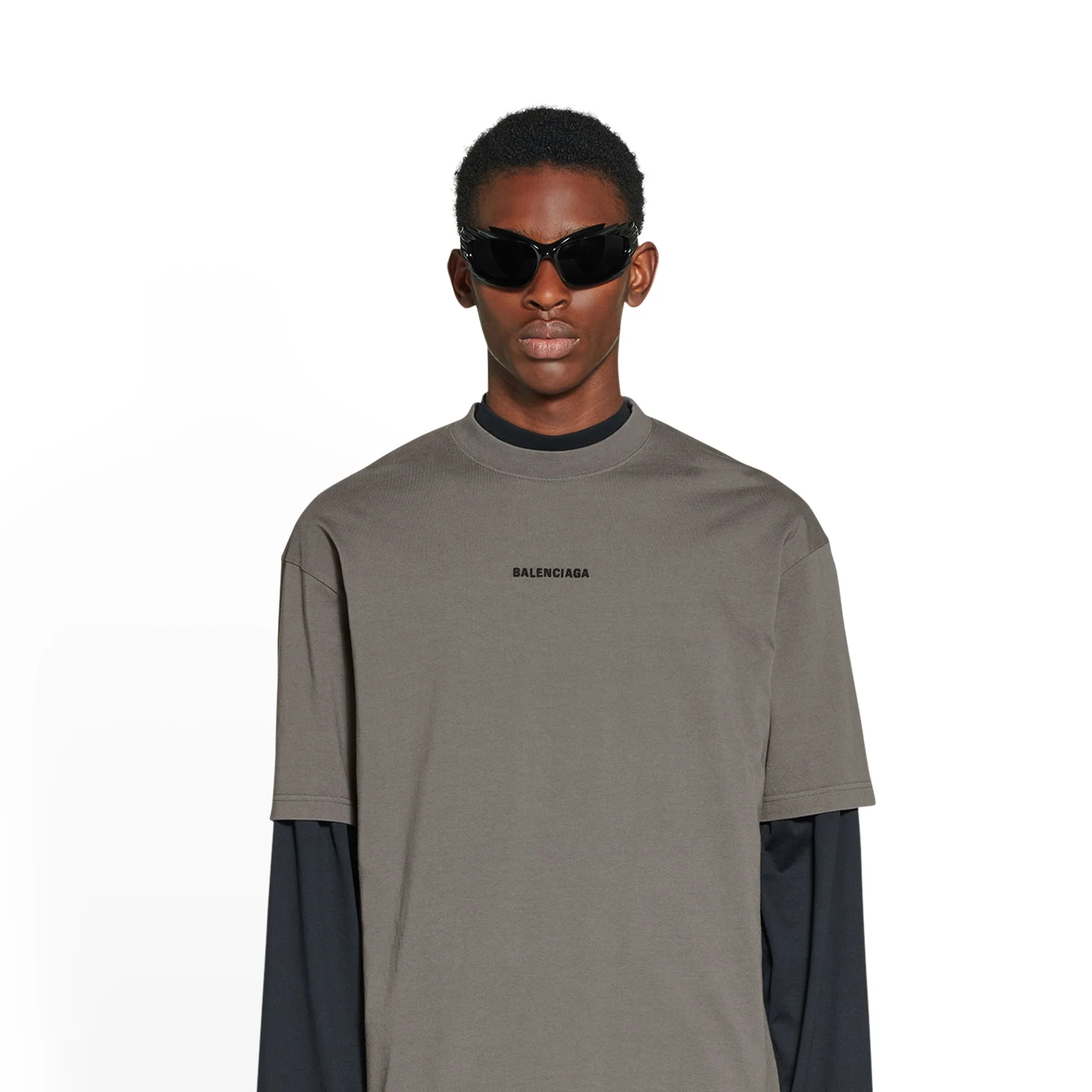 Medium Fit T-Shirt - Smoked Grey/Black - Image 6
