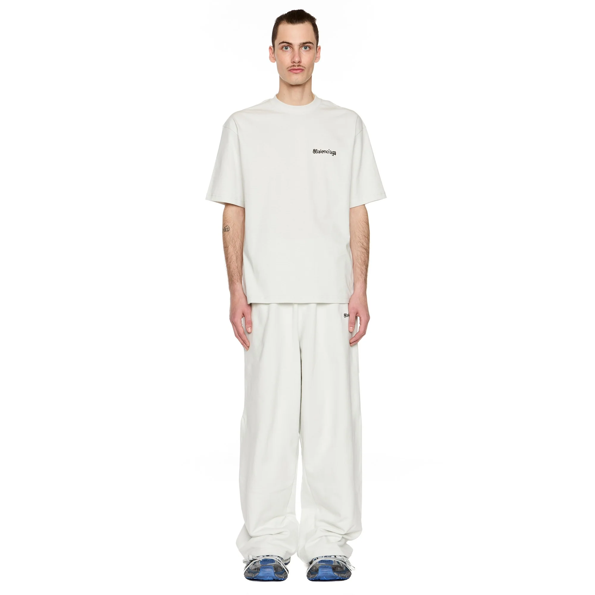 Medium Fit T-Shirt - Dirty White/Black - Image 3
