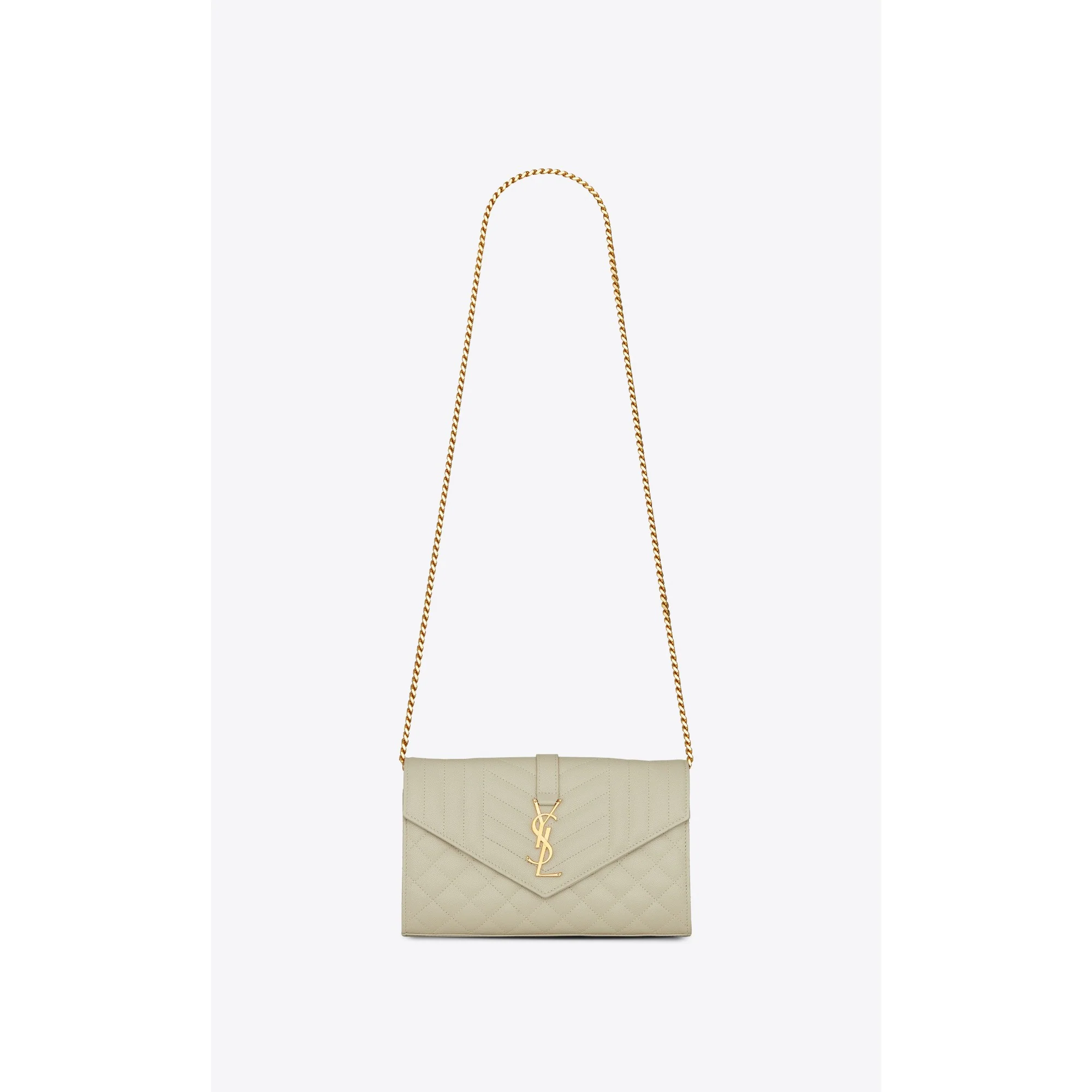 Mini Envelope Chain Bag - Crema Soft
