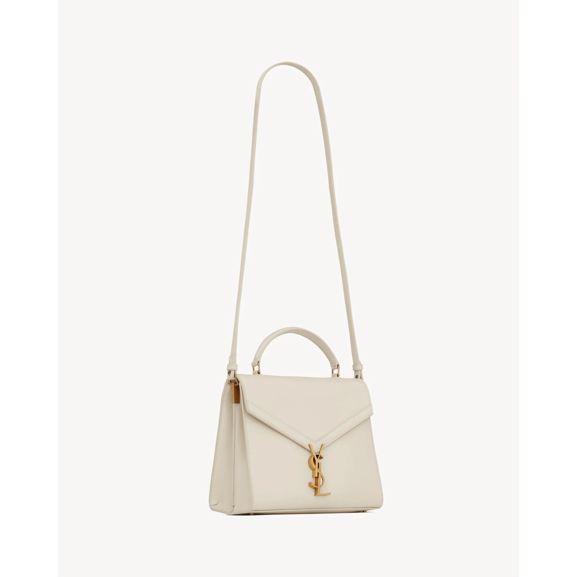 Medium Cassandra Top Handle - Crema Soft - Image 7