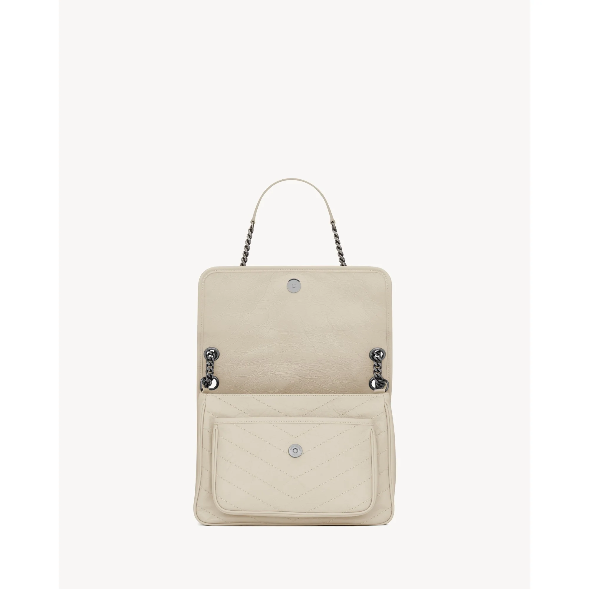 Medium Niki Chain Bag - Crema Soft - Image 4