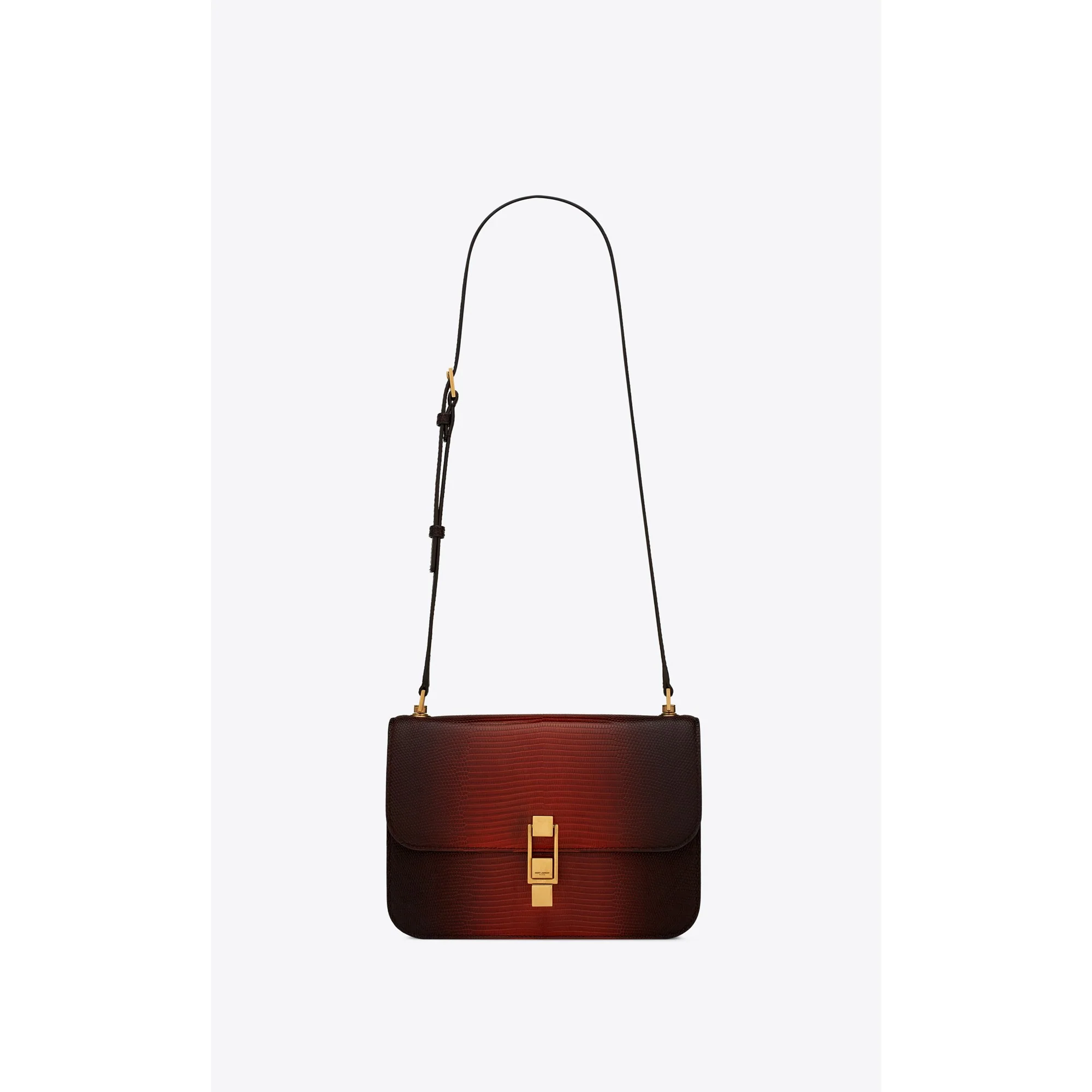 Le Carre Satchel - Dark Brown/Brown Red
