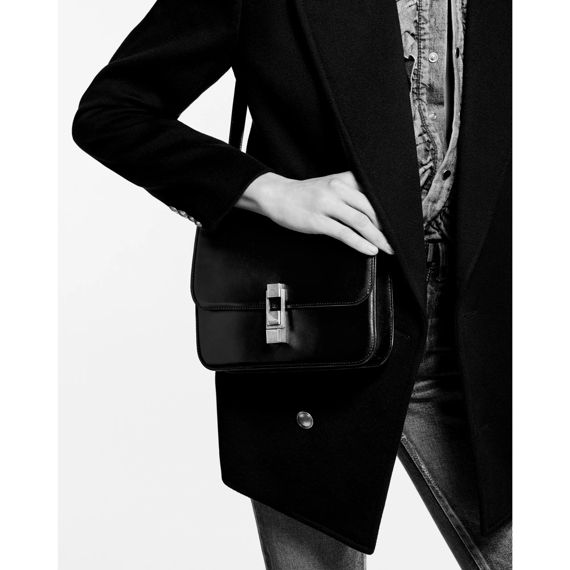 Le Carre Satchel - Dark Brown/Brown Red - Image 6