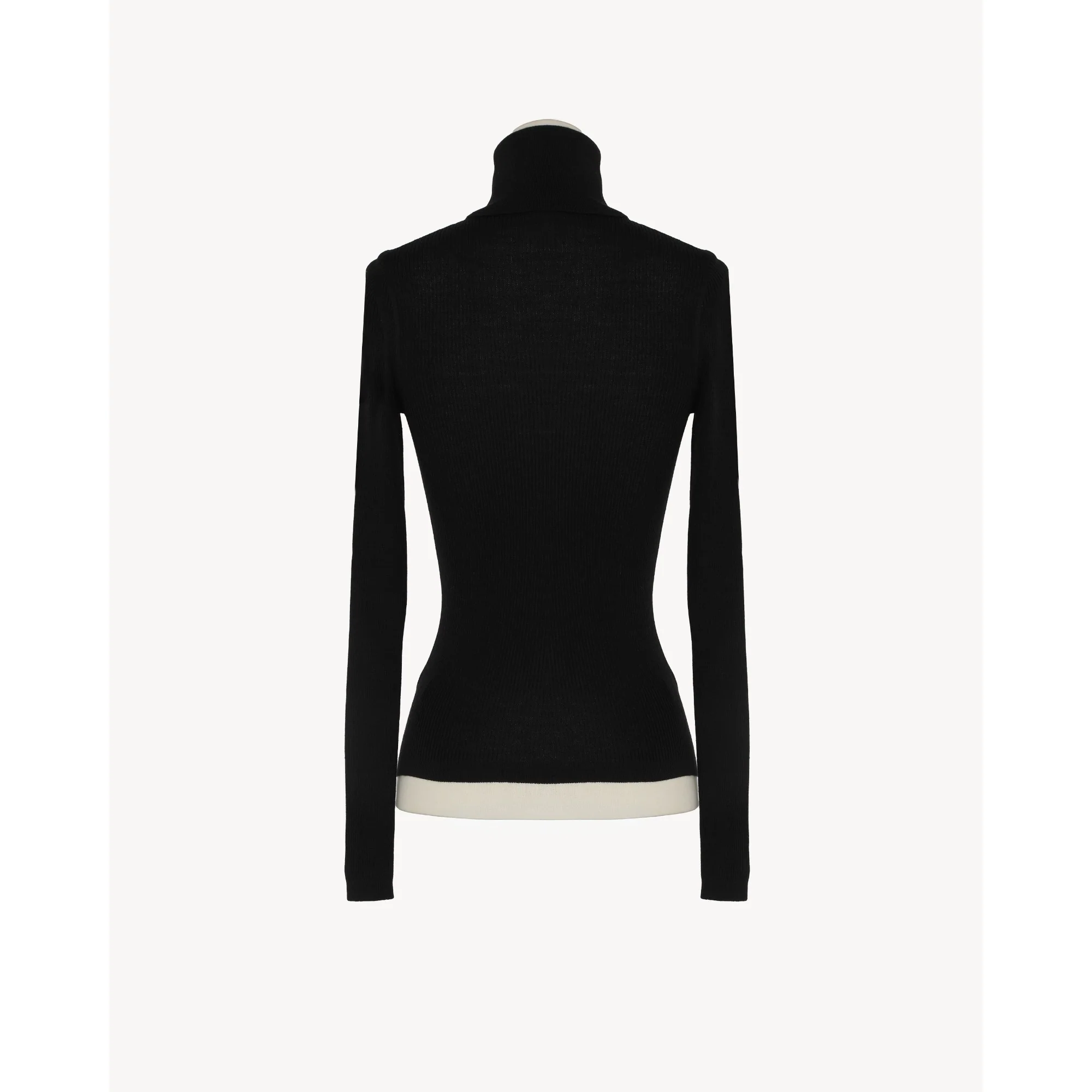 Tricot De Corps Col Roule Cach - Noir - Image 2