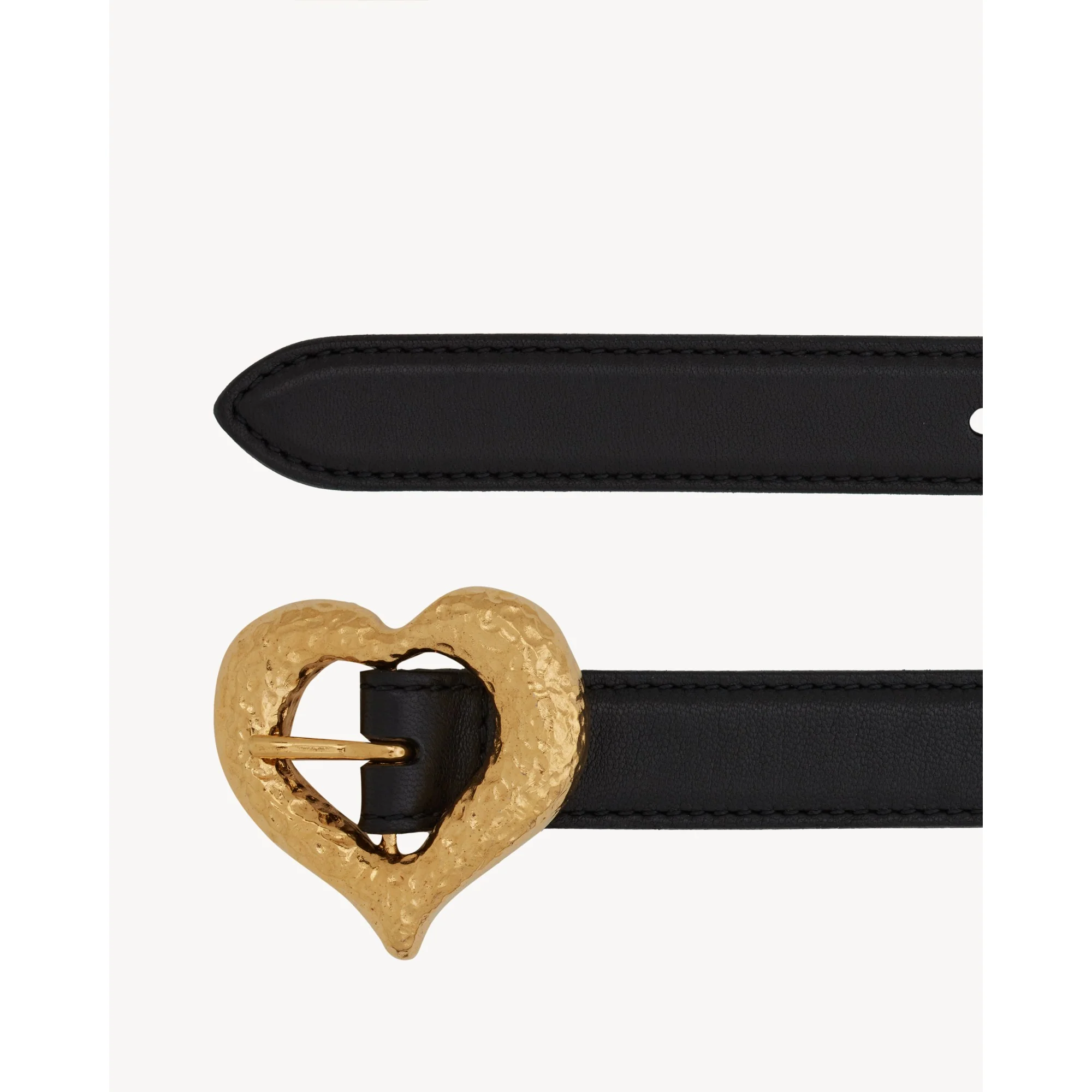 Fine Ceinture Coeur Texture - Nero - Image 2
