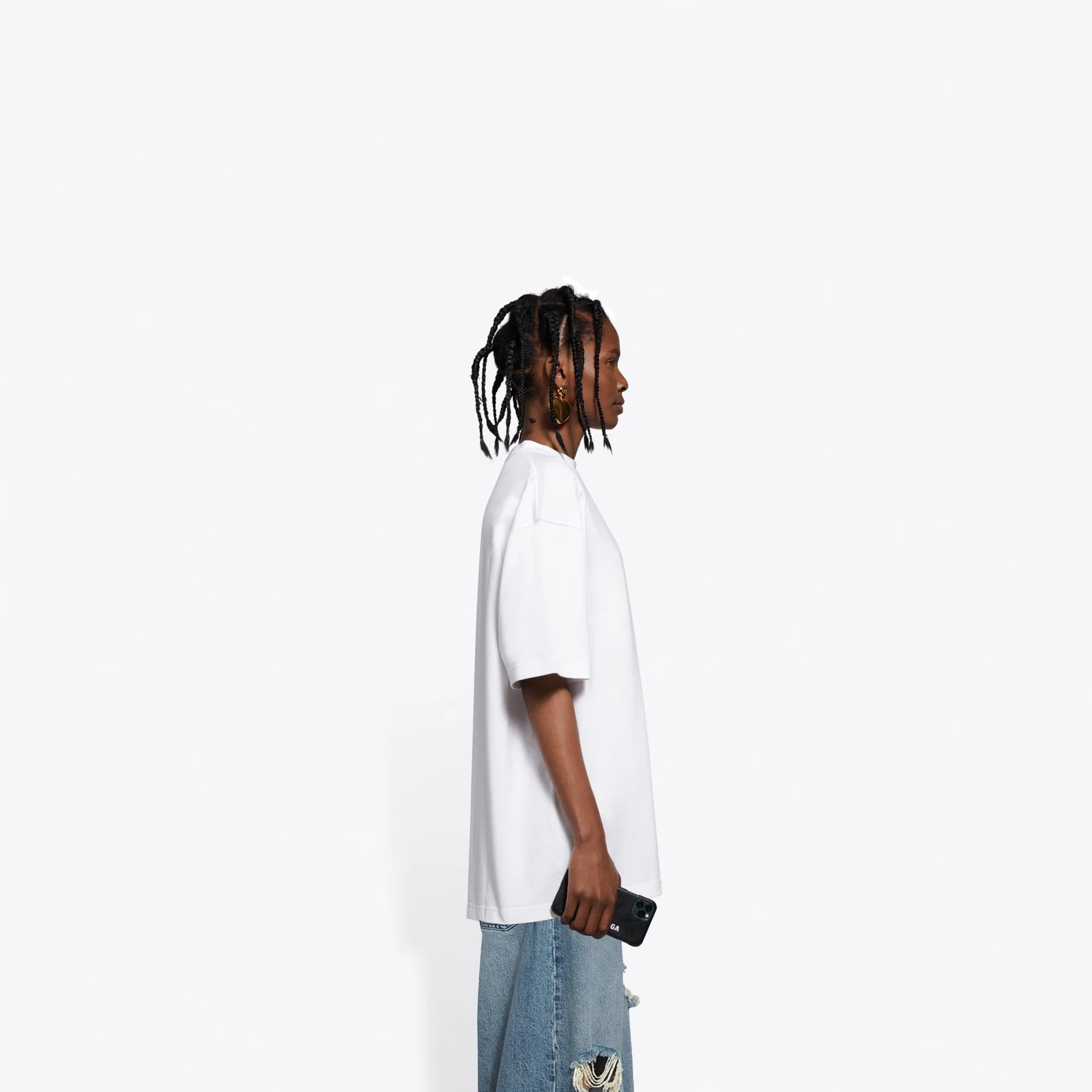 Short Sleevelarge Fit - White/Black - Image 6