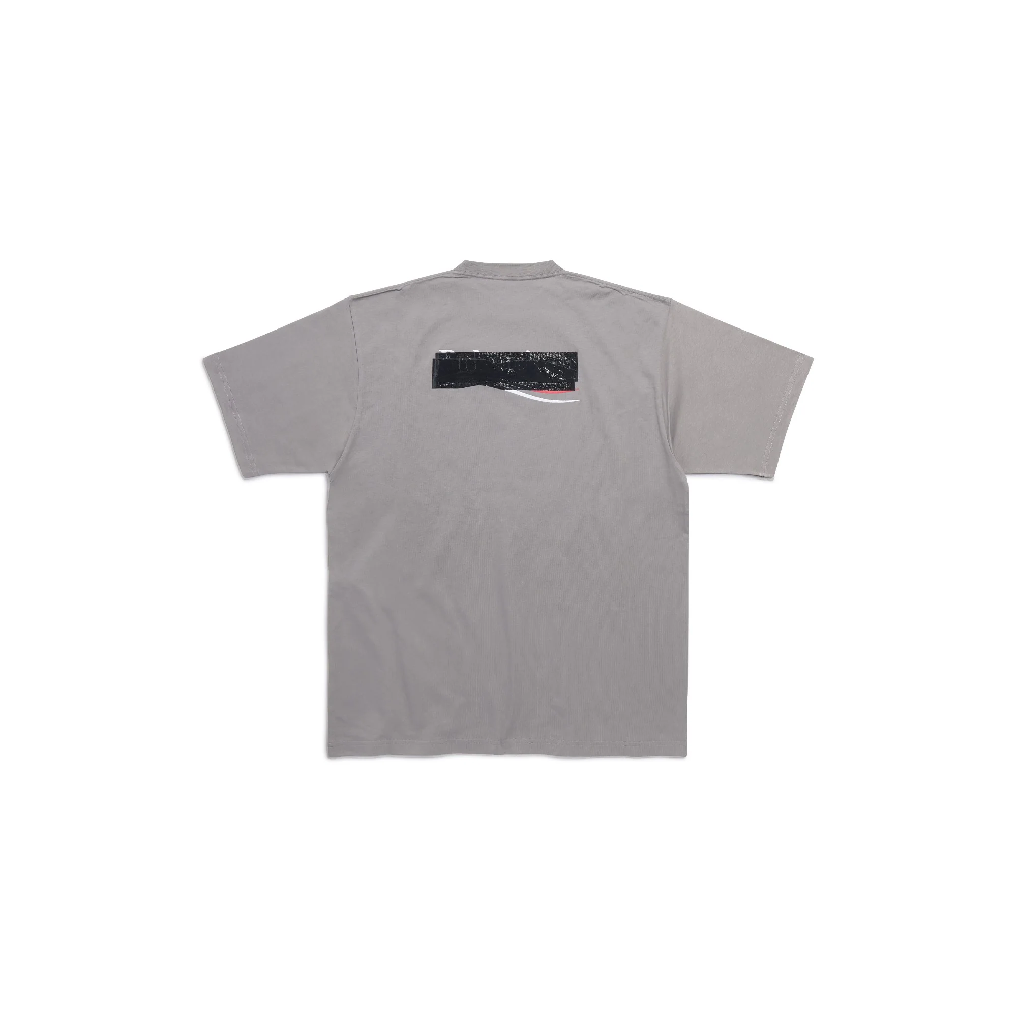 Large Fit T-Shirt - Smoked Grey/Wt/Red - Image 2