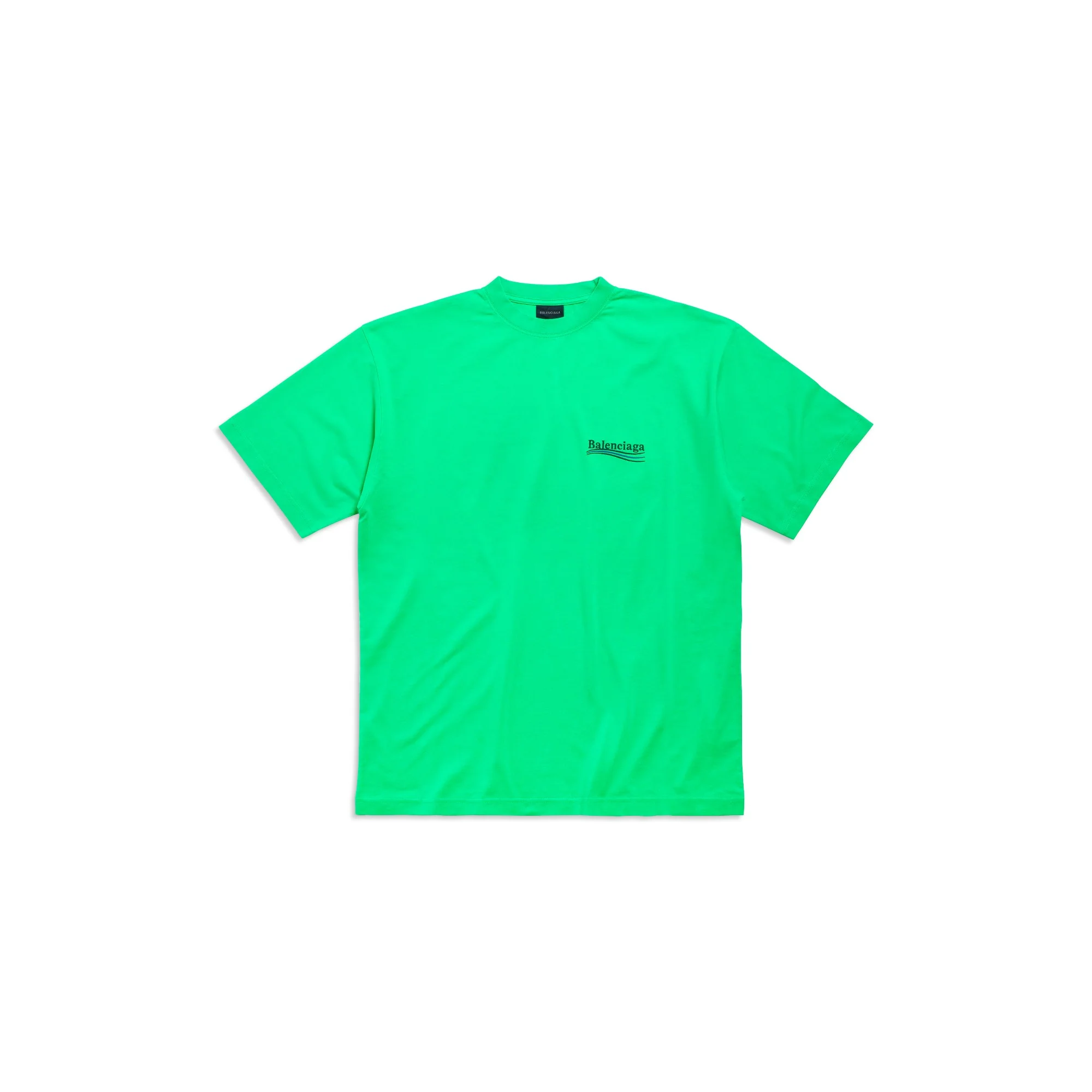 Large Fit T-Shirt - Green/Black/Blue