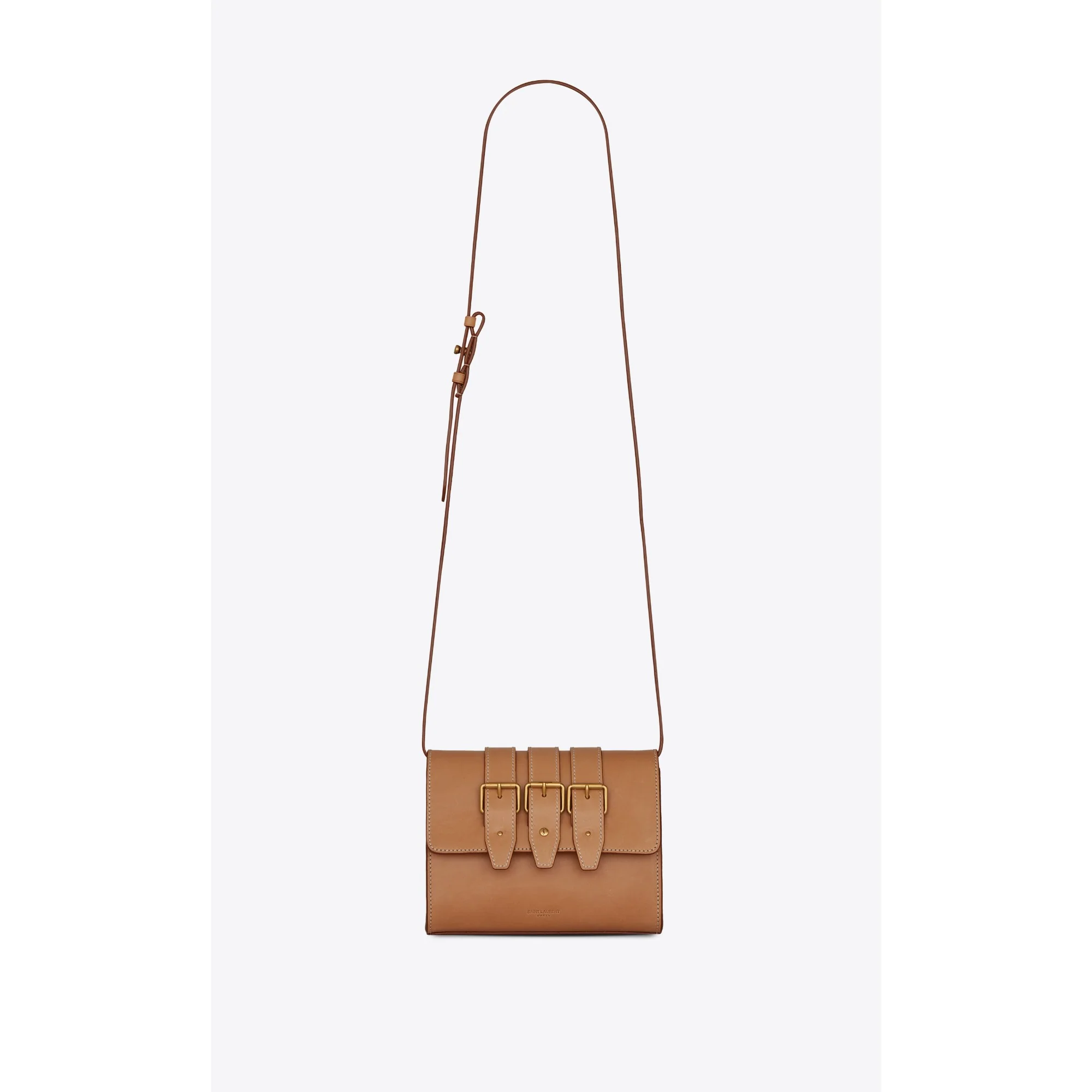 3 Buckles Satchel - Vintage Brown Gold
