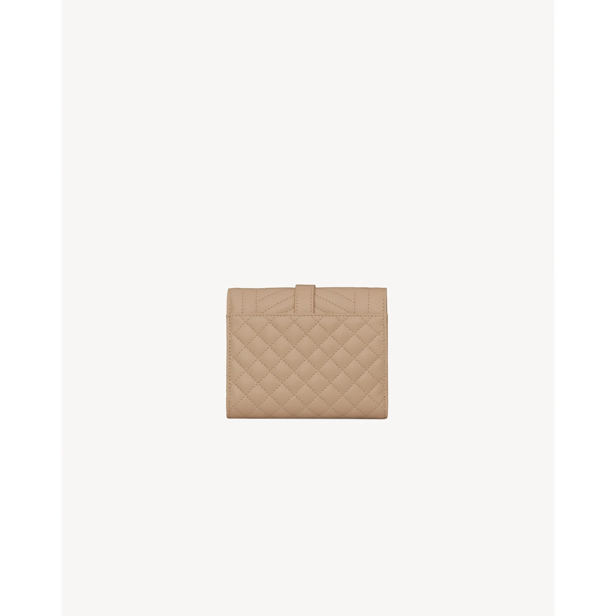 Compact Tri-Fold Wallet - Dark Beige - Image 2