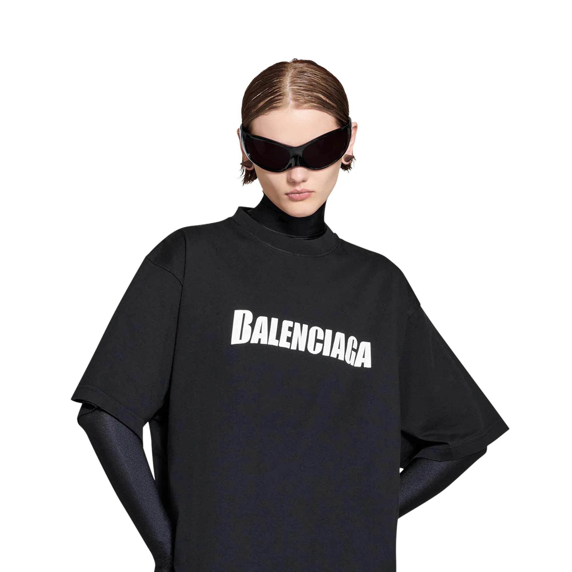 Boxy T-Shirt - Black/White - Image 6