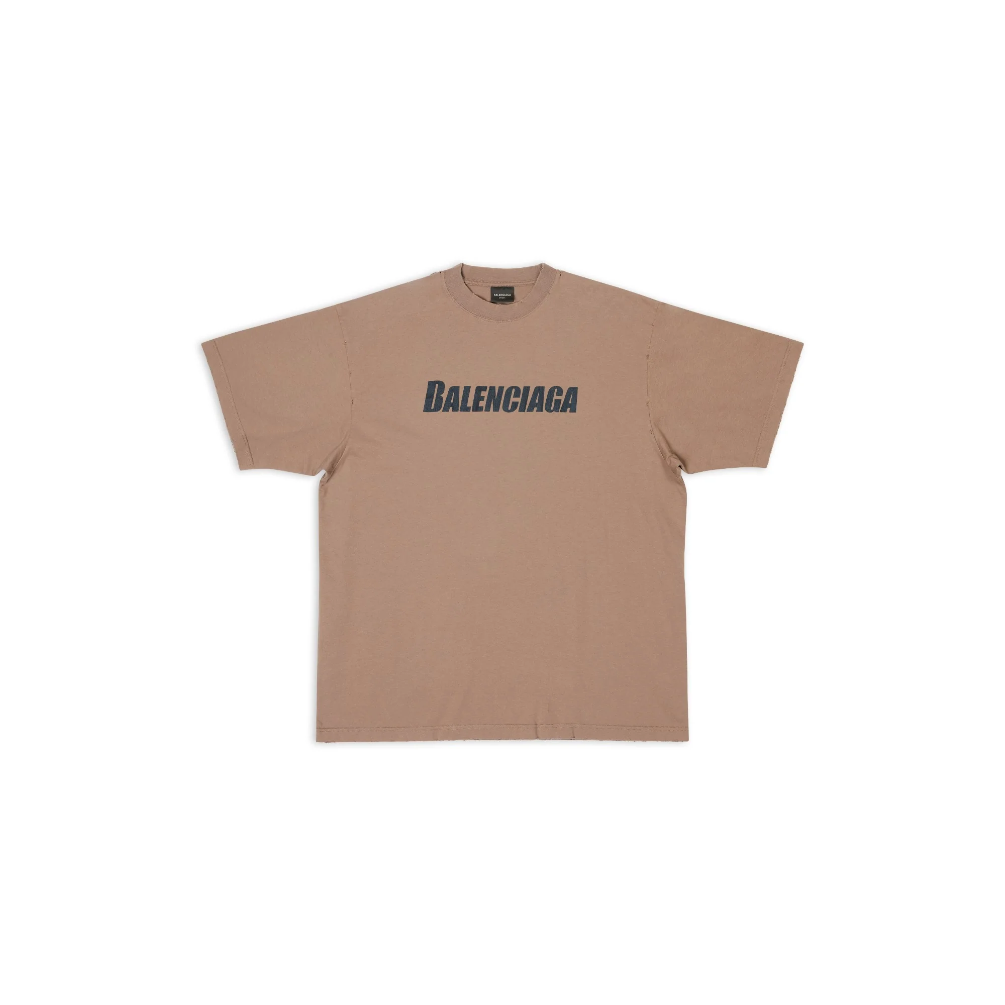Boxy T-Shirt - Taupe/Black