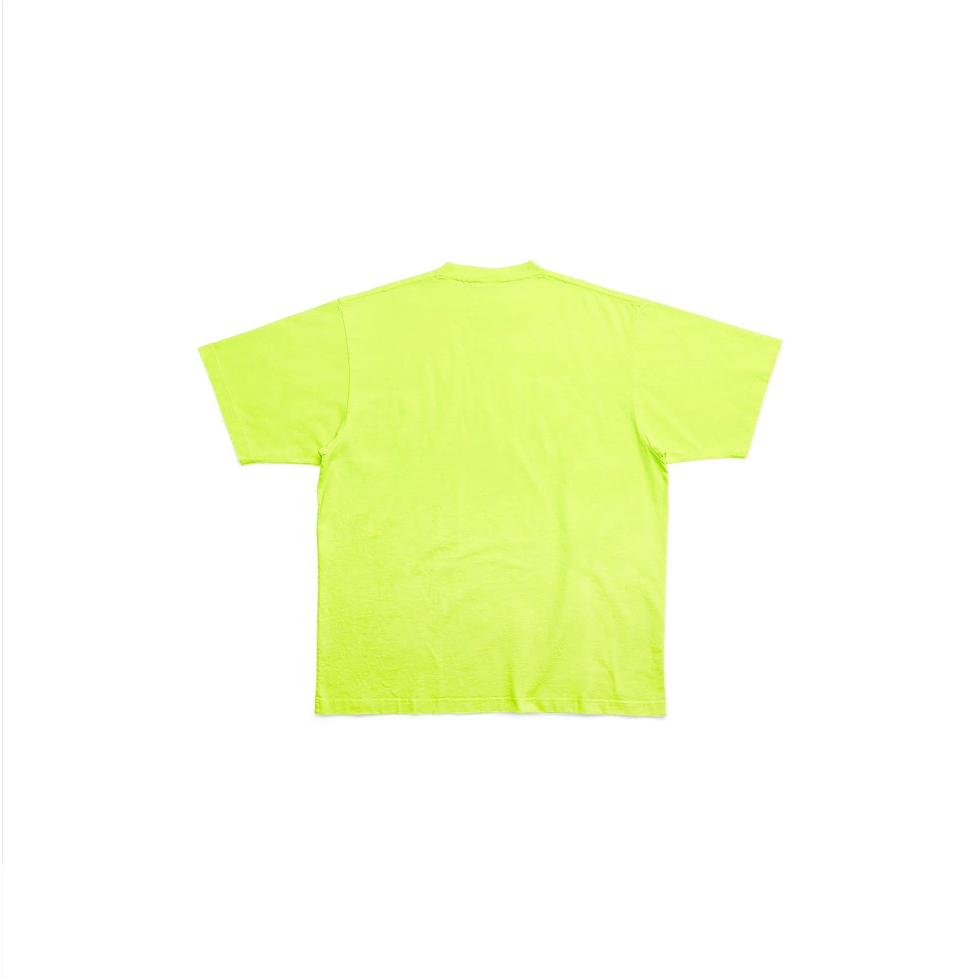 Boxy T-Shirt - Fluo Yellow/White - Image 2